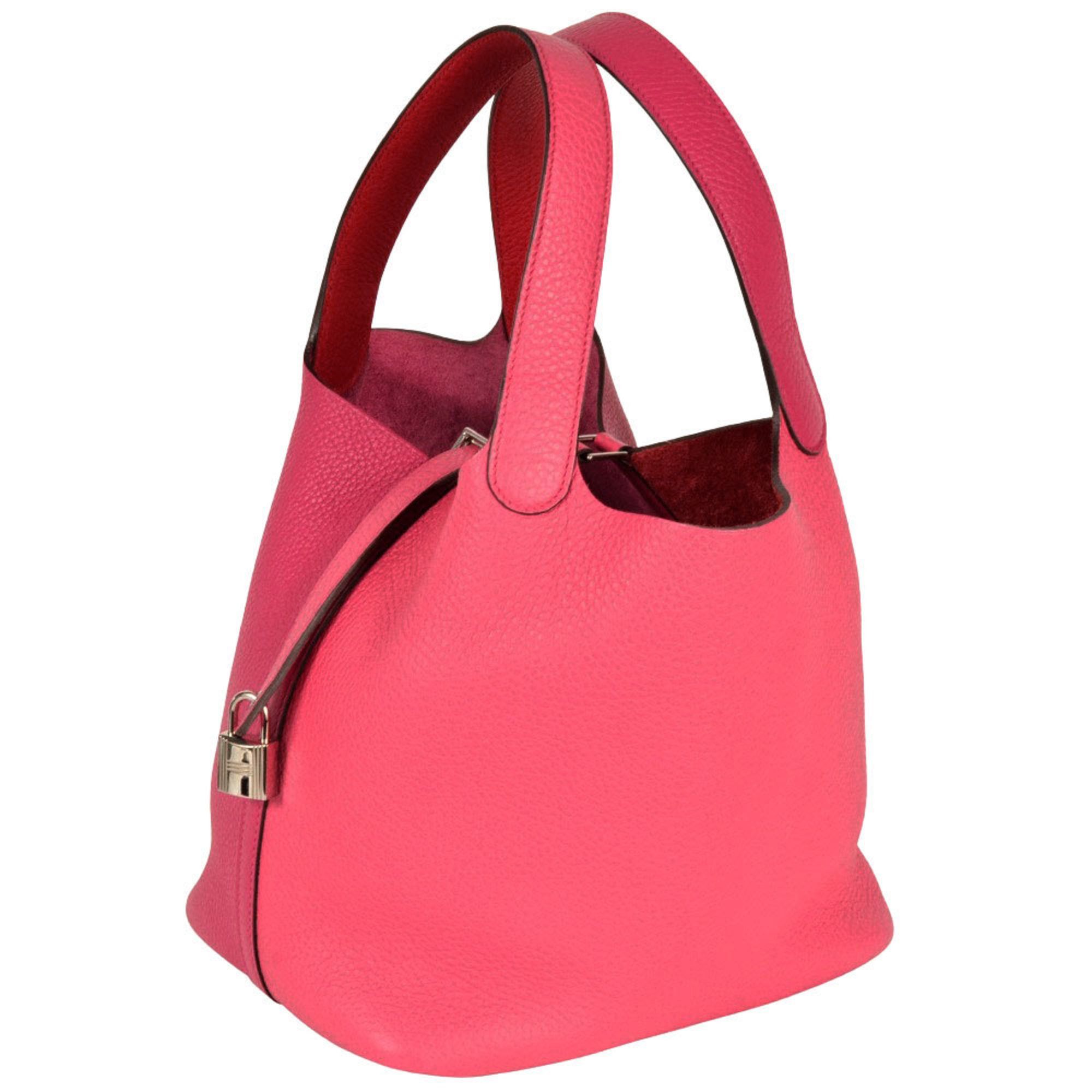 Hermes Hermes Picotin Lock Cazac Deux 22 MM Handbag Taurillon Clemence Y Stamp Red Women's Size ONE SIZE - 2 Thumbnail