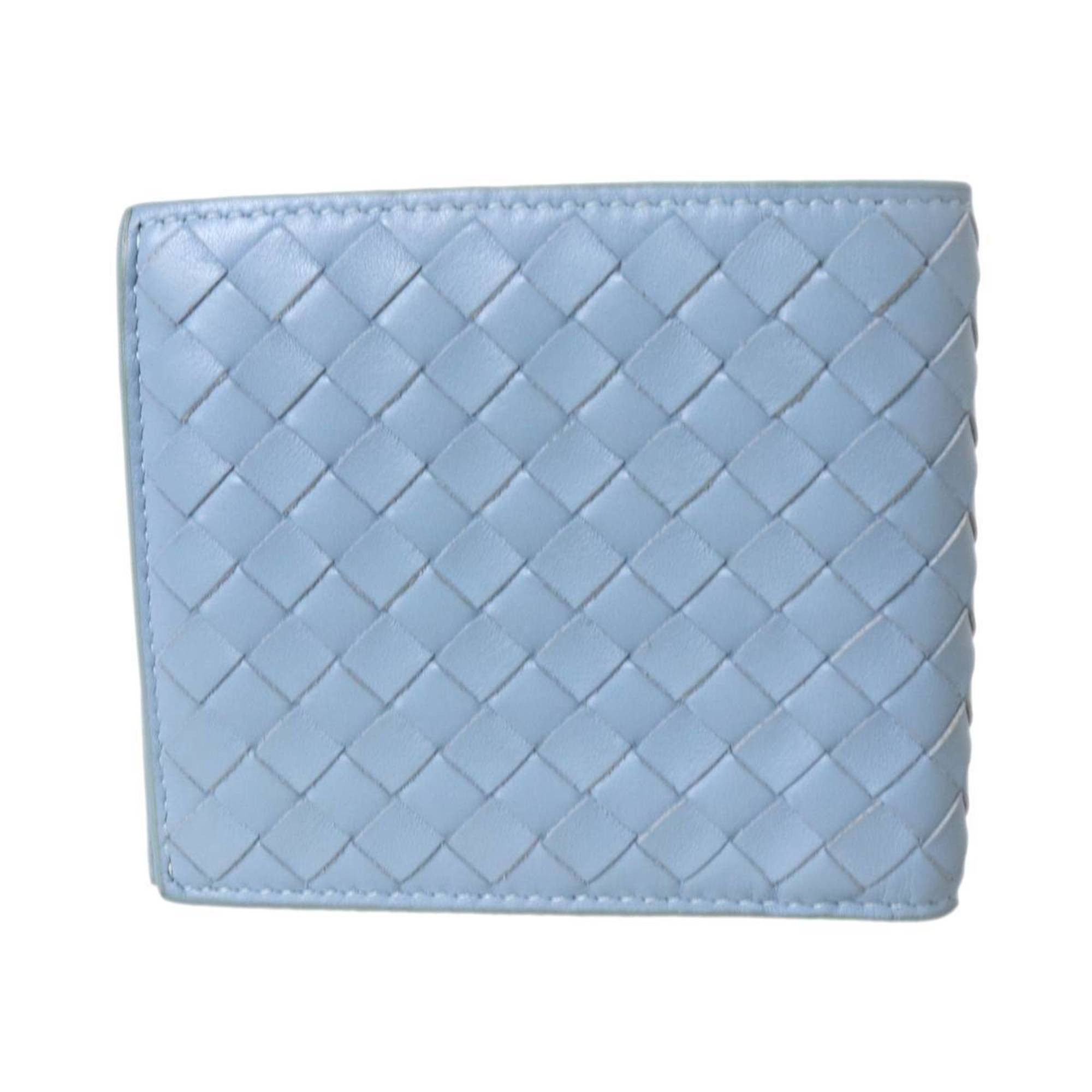 Bottega Veneta Bottega Veneta Bi-fold Wallet Intrecciato Light Blue P01211064W ES Size ONE SIZE - 3 Thumbnail