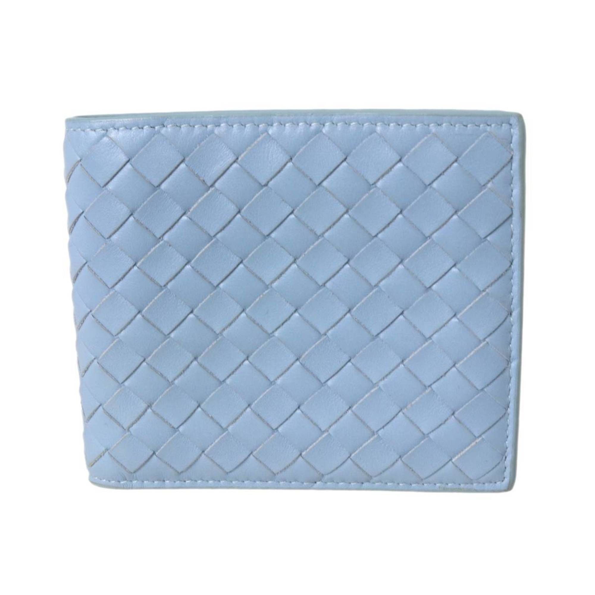 Bottega Veneta Bottega Veneta Bi-fold Wallet Intrecciato Light Blue P01211064W ES Size ONE SIZE - 2 Thumbnail