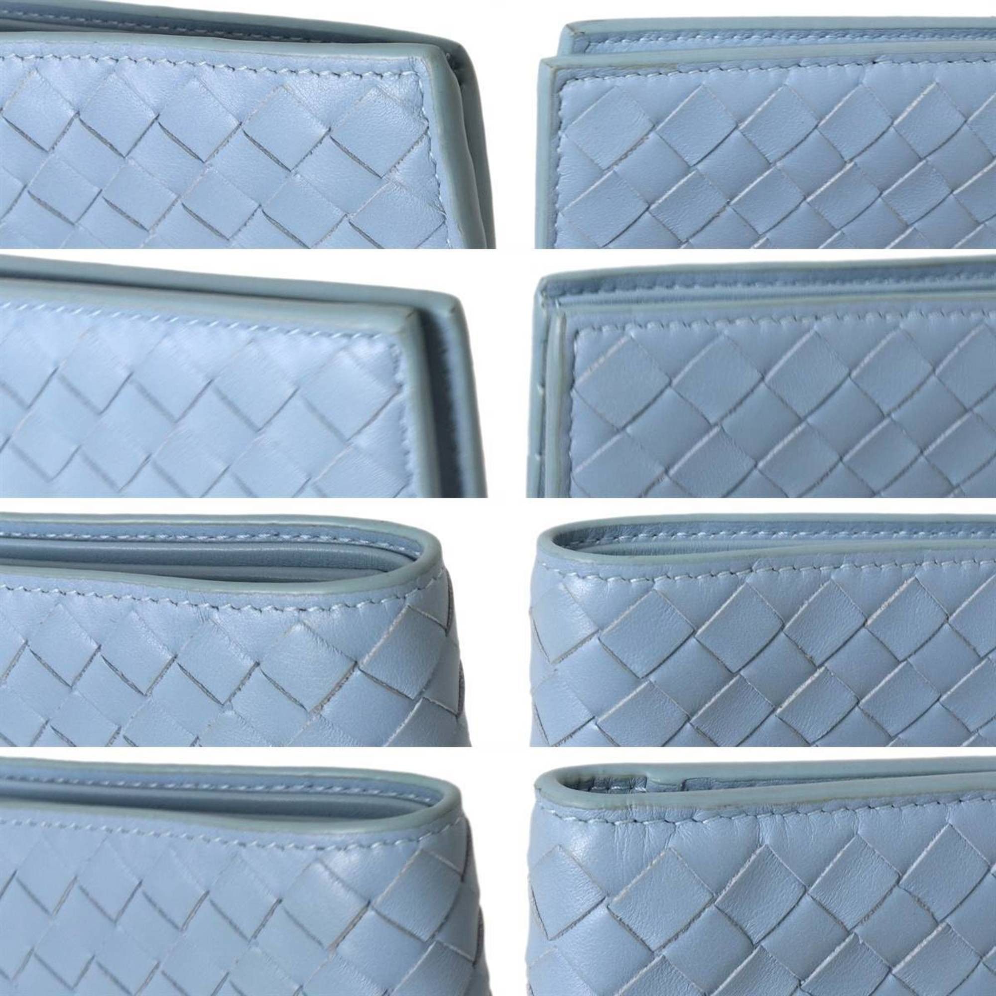 Bottega Veneta Bottega Veneta Bi-fold Wallet Intrecciato Light Blue P01211064W ES Size ONE SIZE - 5 Thumbnail