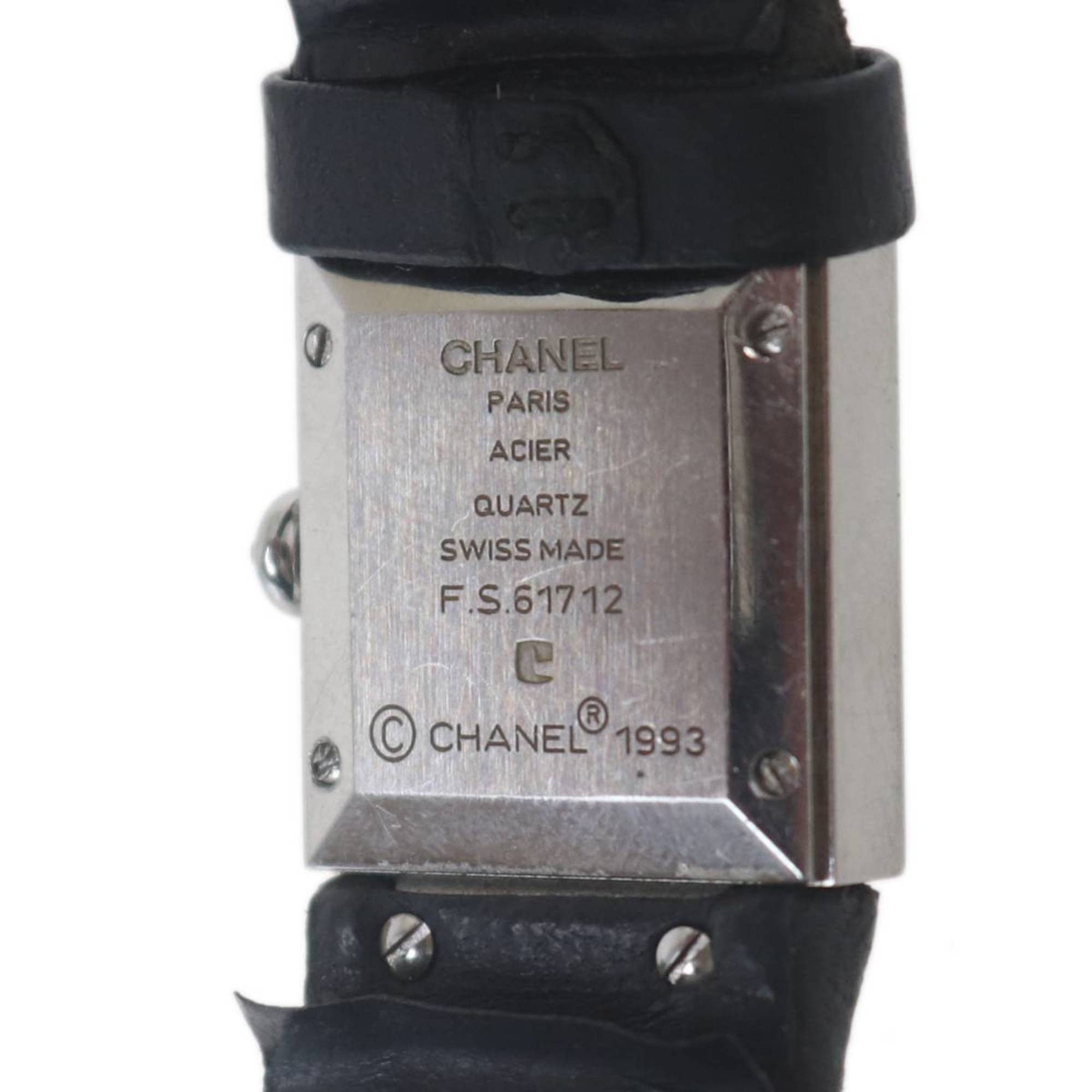 Chanel CHANEL Ashier Ladies Quartz Watch Matelasse Silver x Black ES Size ONE SIZE - 2 Thumbnail