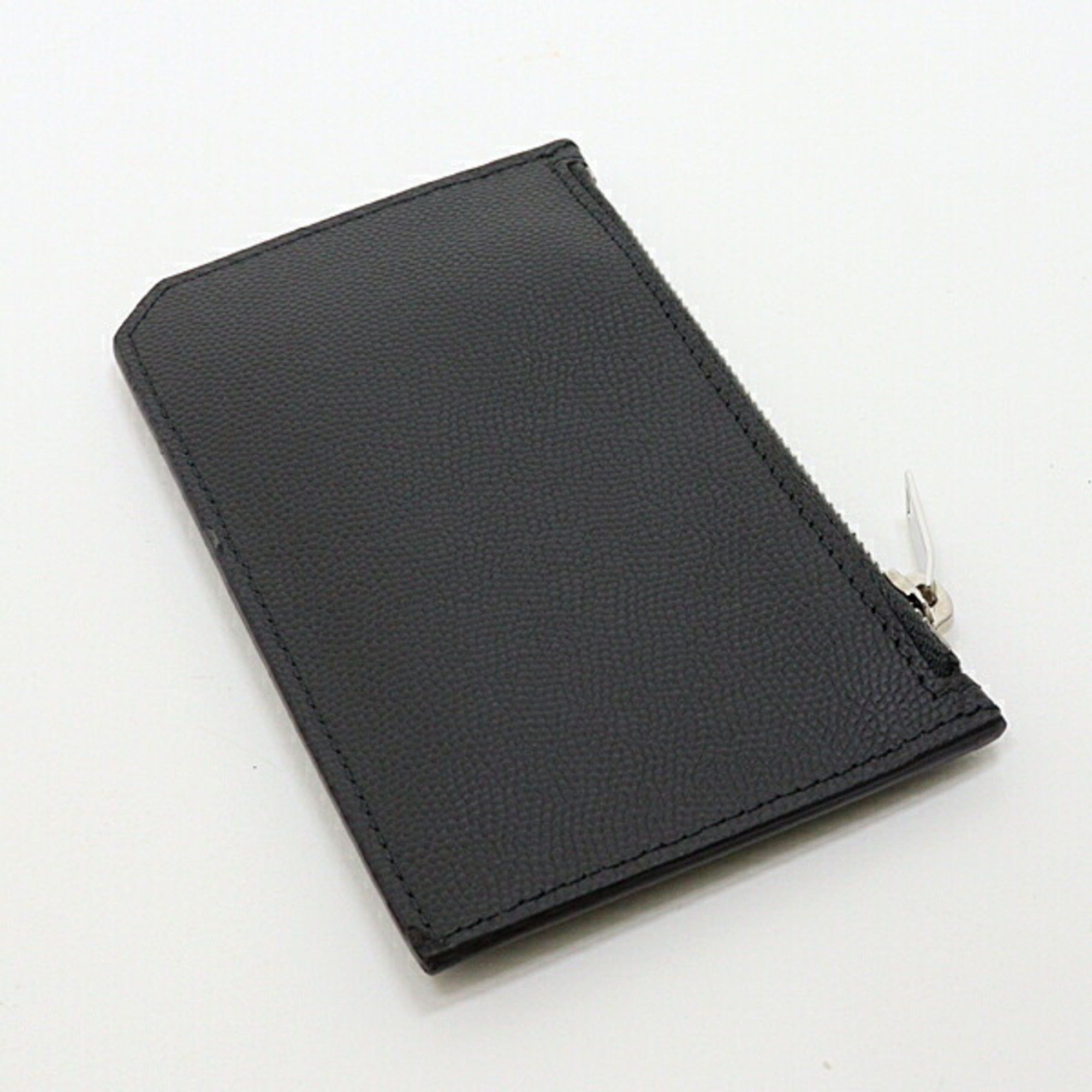Saint Laurent Paris Saint Laurent Zip Card Case 346104 Coin Leather Dark Gray Size ONE SIZE - 4 Thumbnail