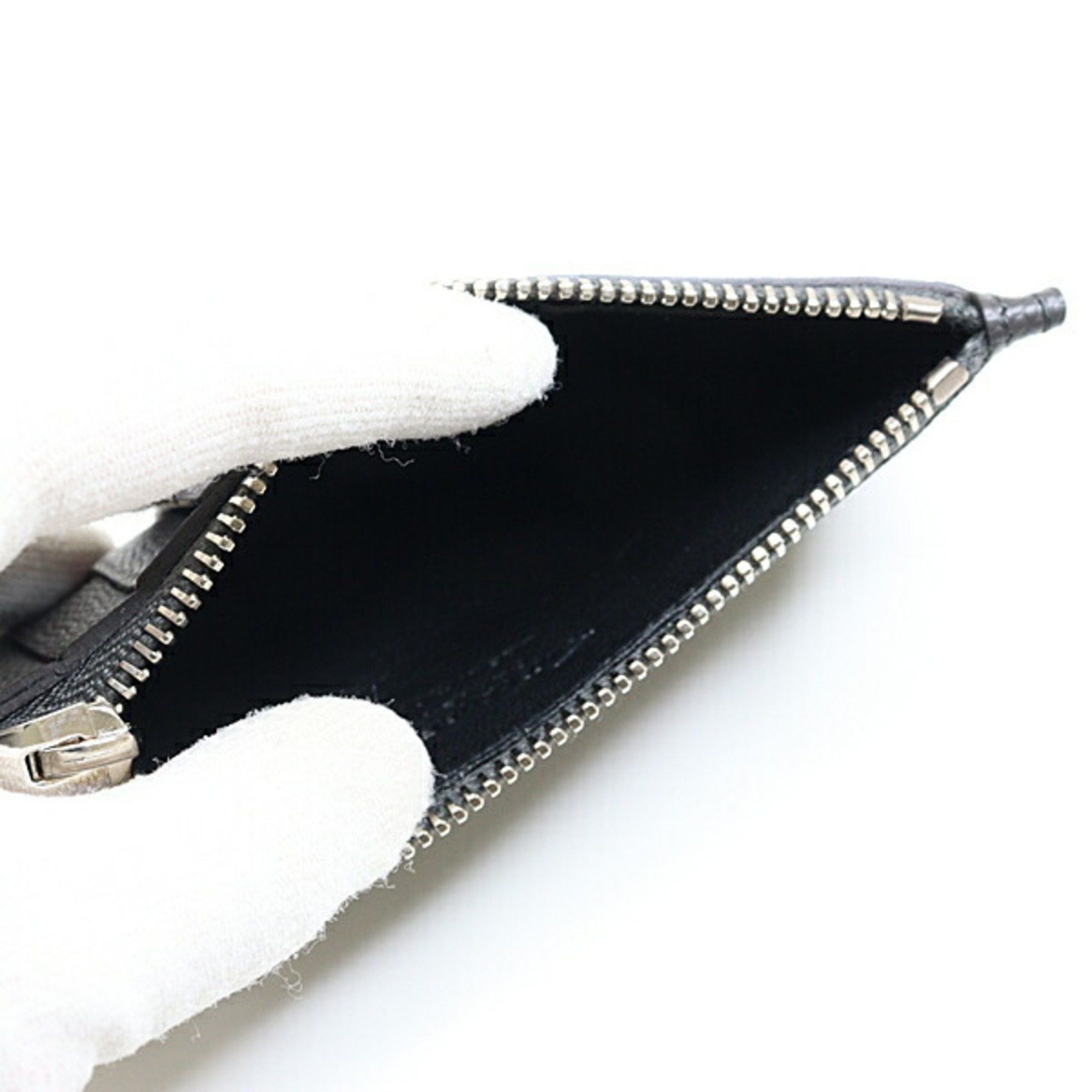 Saint Laurent Paris Saint Laurent Zip Card Case 346104 Coin Leather Dark Gray Size ONE SIZE - 6 Thumbnail