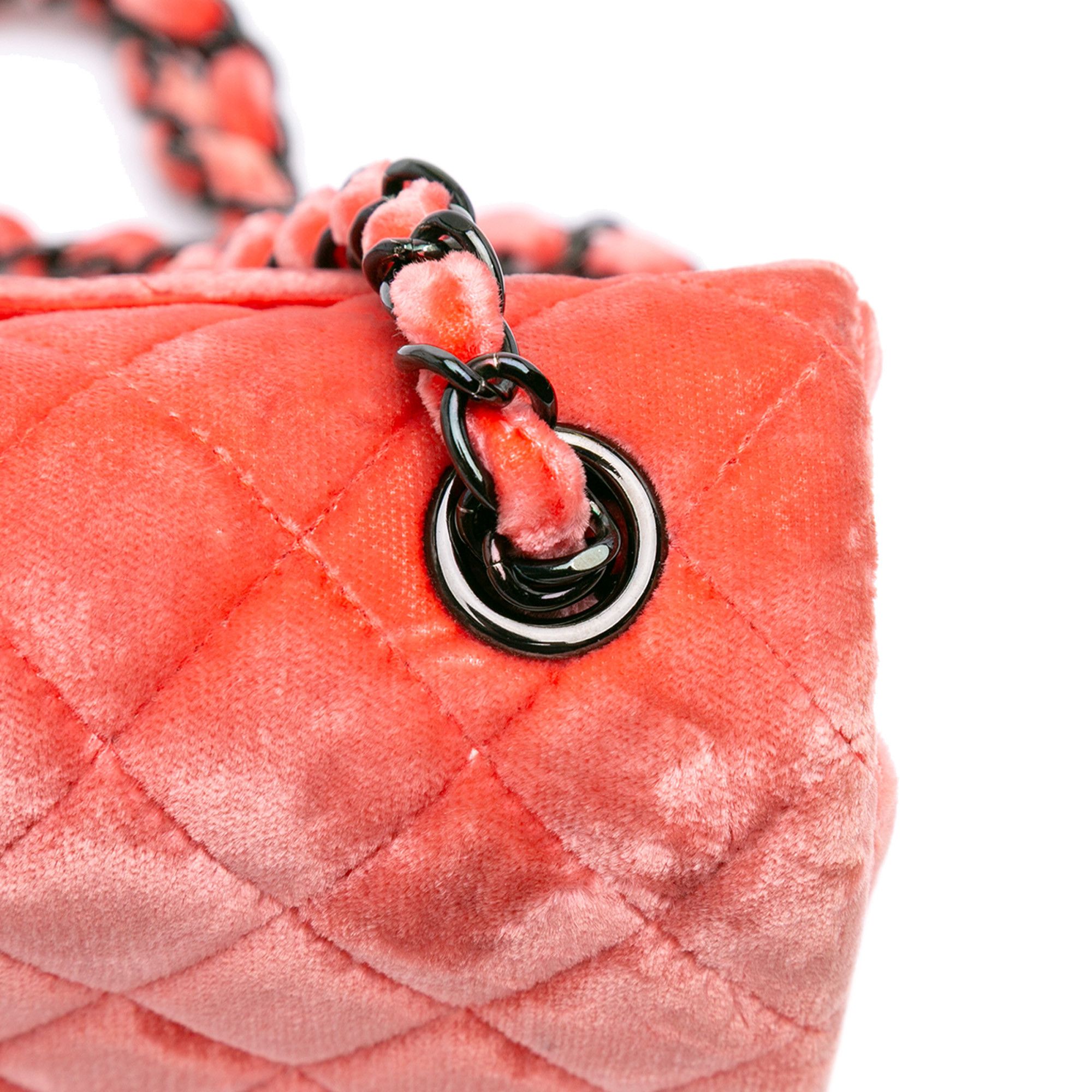 Chanel Chanel Mini Rectangular Classic Velvet Single Flap Size ONE SIZE - 10 Thumbnail