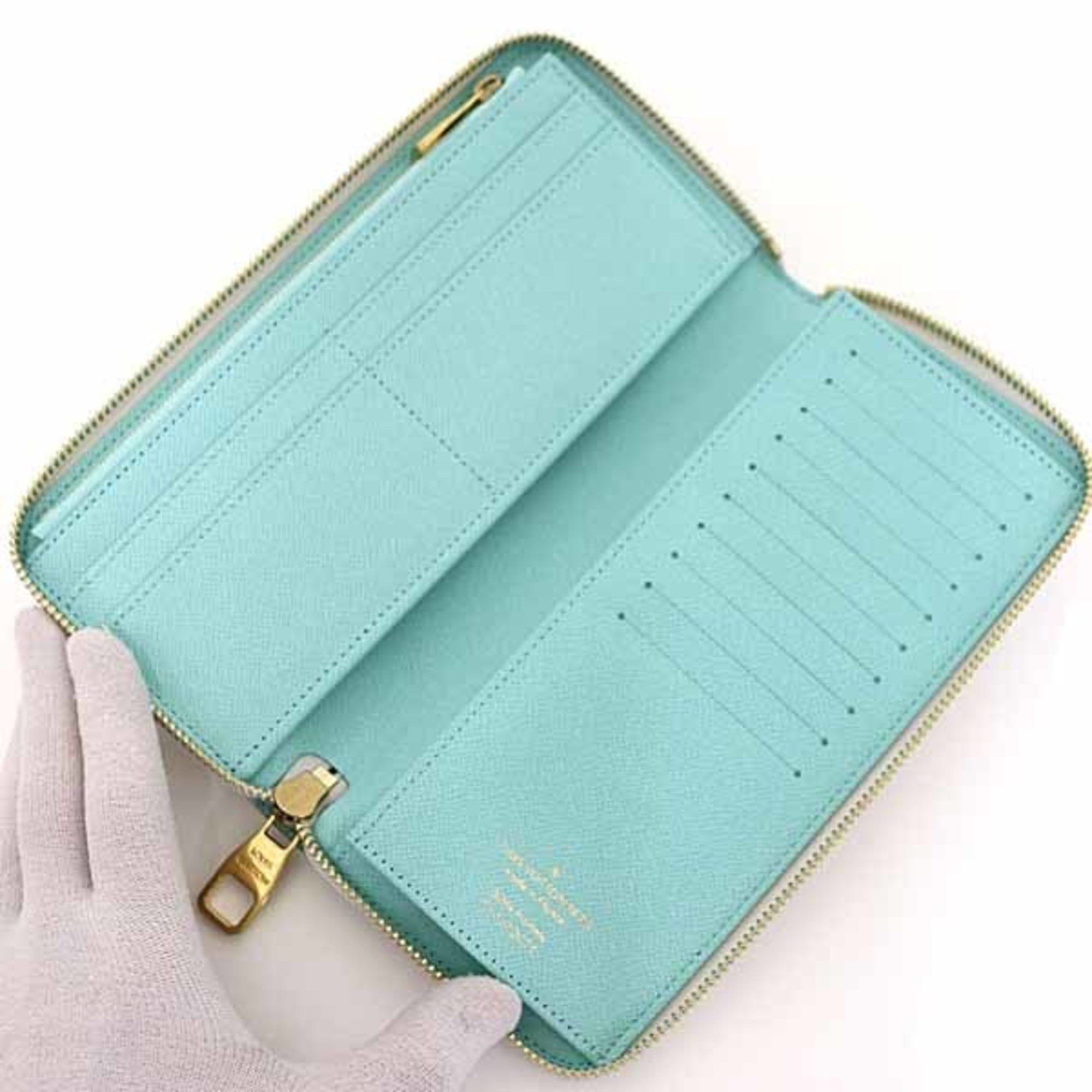 Louis Vuitton LOUIS VUITTON Zippy Wallet Vertical Round Long Damier Heritage N40675 A Size ONE SIZE - 4 Thumbnail