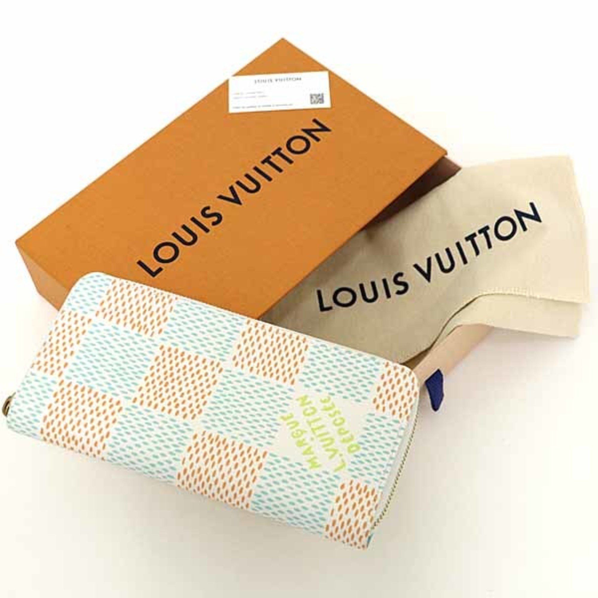 Louis Vuitton LOUIS VUITTON Zippy Wallet Vertical Round Long Damier Heritage N40675 A Size ONE SIZE - 2 Thumbnail