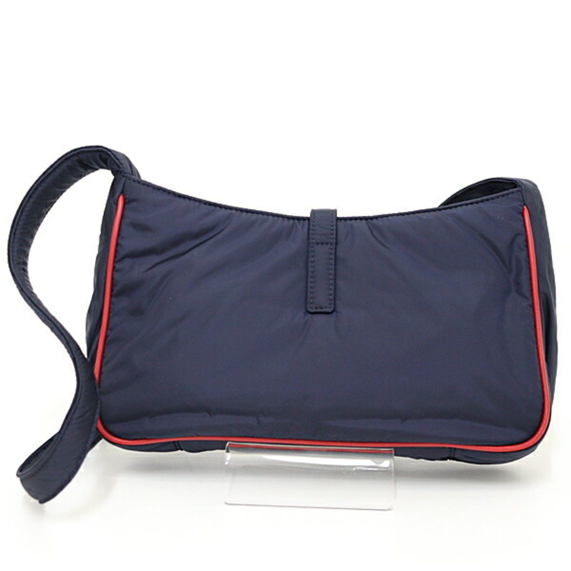 Saint Laurent Paris Saint Laurent Le Cin Cassette Shoulder Bag Eco Nylon Navy/Red 733294 YSL Size ONE SIZE - 2 Thumbnail