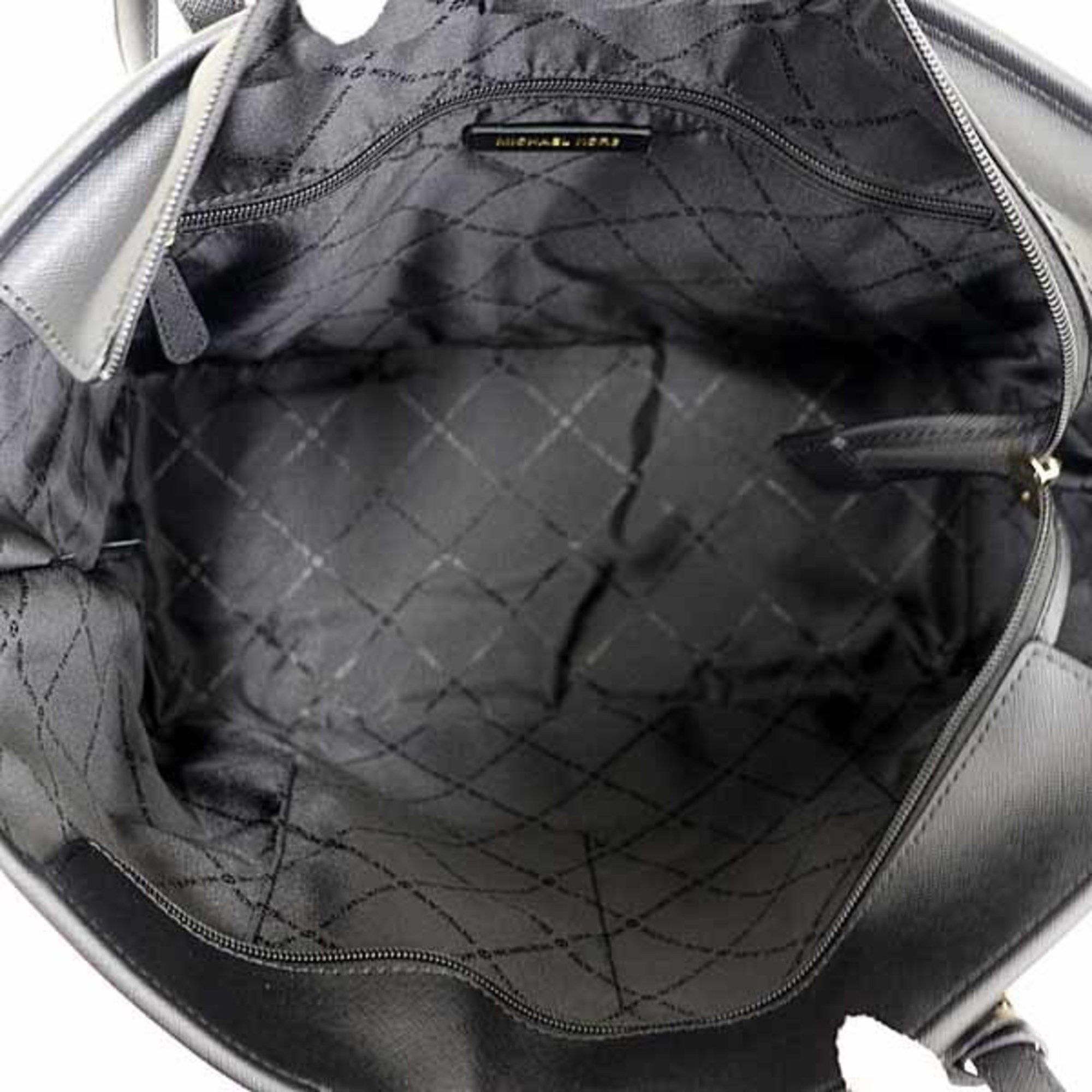 Michael Kors MICHAEL KORS JET SET TRAVEL Top Zip Tote Large MK Signature 35T0GTVT3V Black Size ONE SIZE - 4 Thumbnail