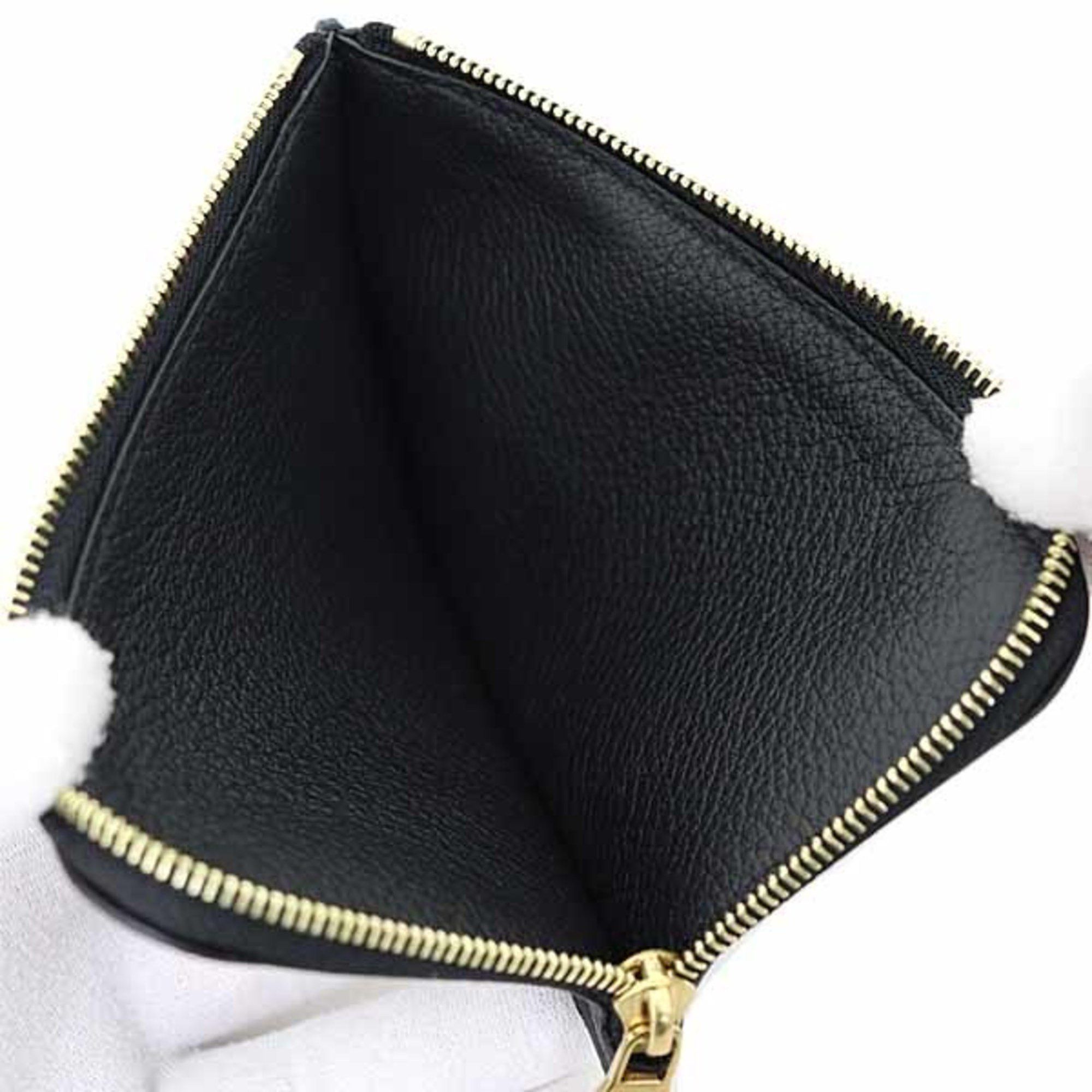 Louis Vuitton LOUIS VUITTON Card Case Porto Carte Lowkey Coin Leather M14550 Noir Black Size ONE SIZE - 4 Thumbnail