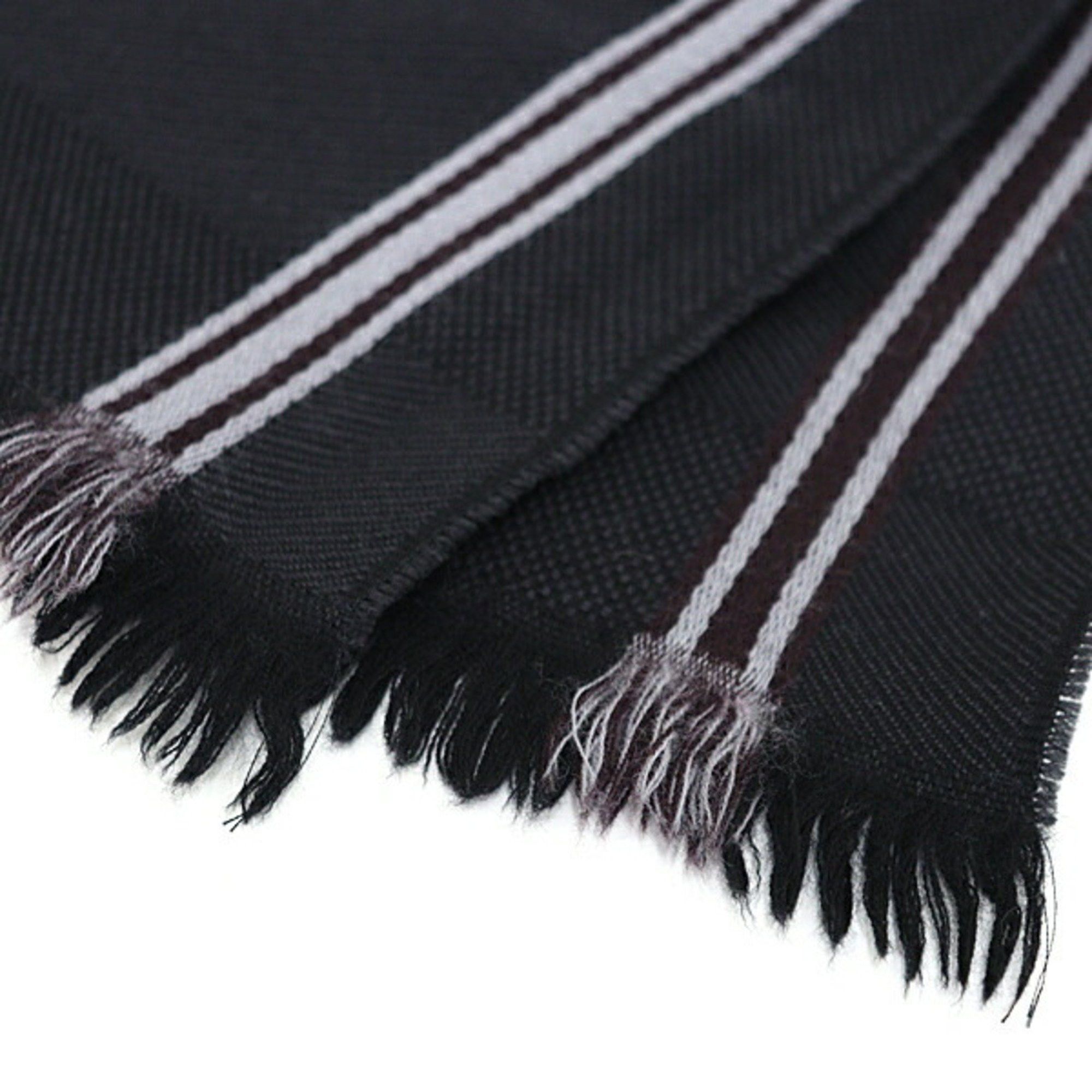 Louis Vuitton Louis Vuitton Echarpe Messager Damier Geant Scarf Dark Grey 100% Wool M72685 Size ONE SIZE - 4 Thumbnail