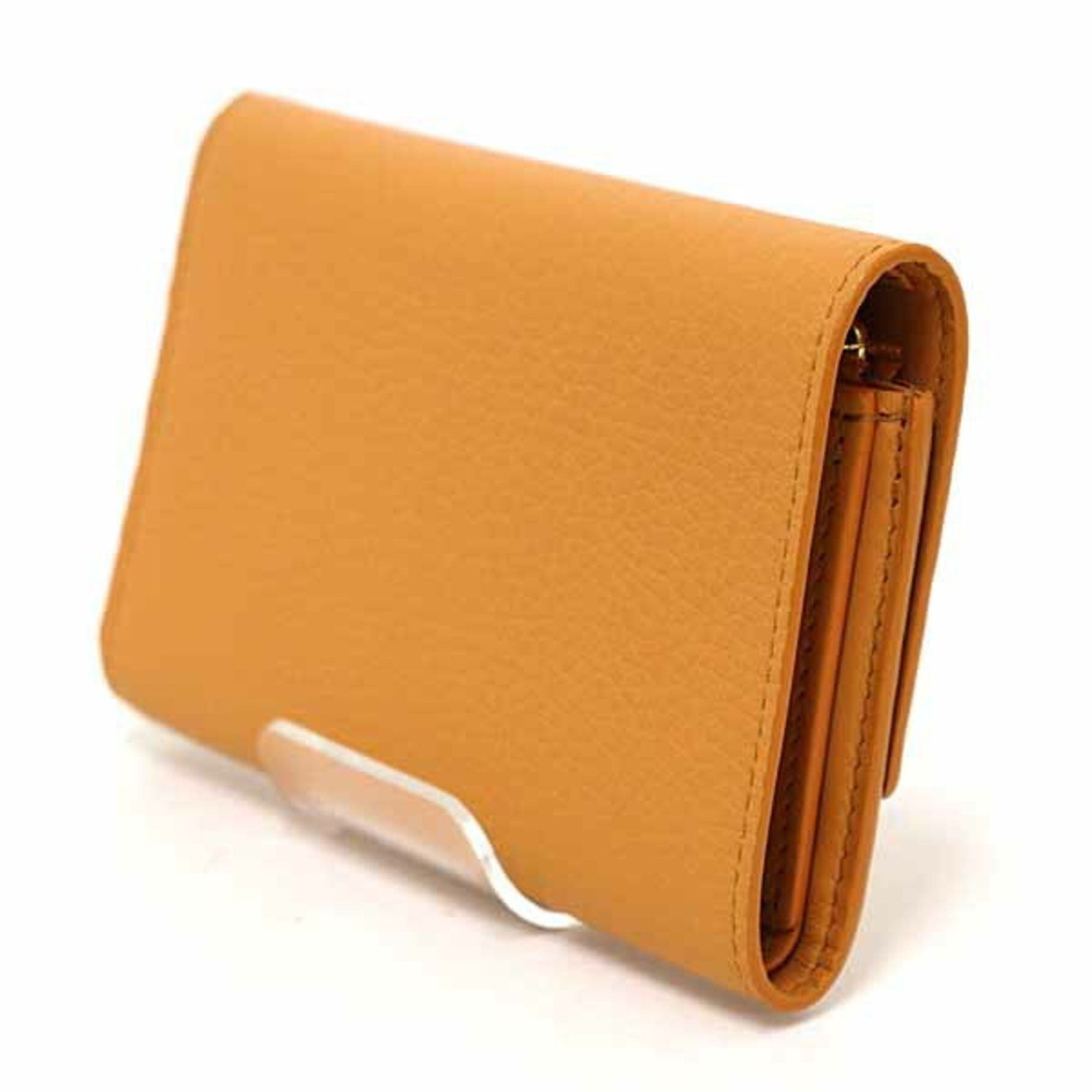 Louis Vuitton Louis Vuitton Portefeuille Capucines Compact Tri-fold Wallet Taurillon Leather M81669 Saffron Size ONE SIZE - 3 Thumbnail