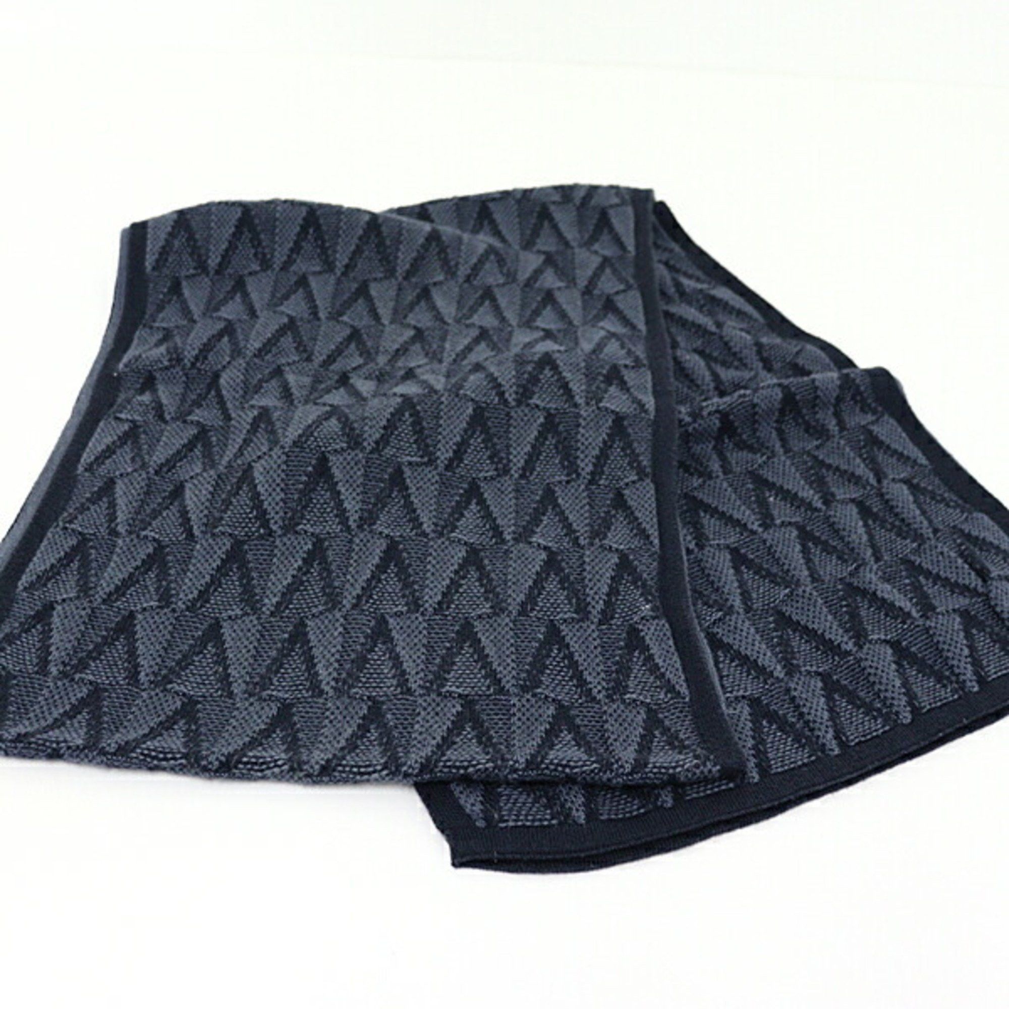 Louis Vuitton Louis Vuitton Scarf Echarpe Gaston V Grey 85% Cotton/15% Cashmere M70044 Size ONE SIZE - 2 Thumbnail