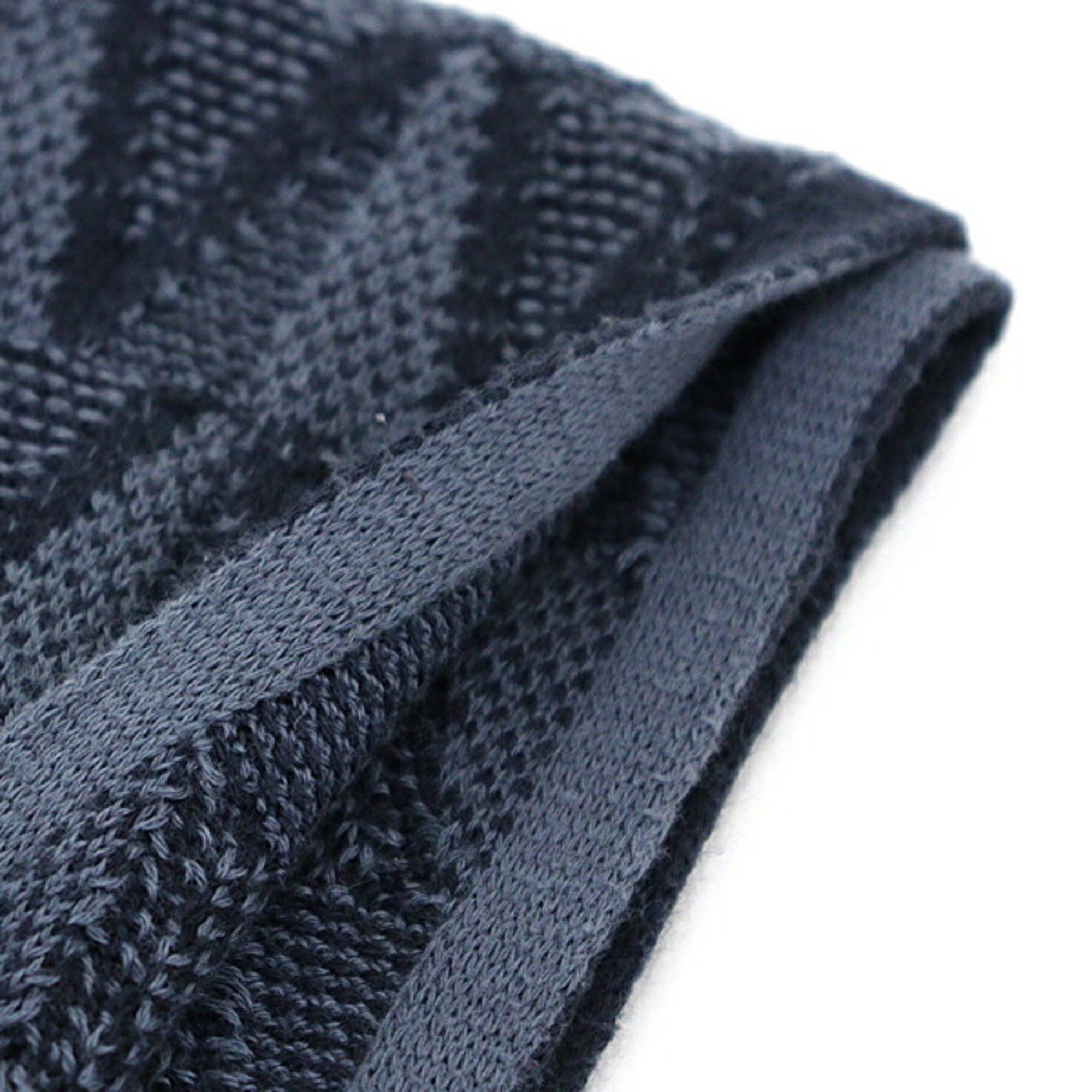 Louis Vuitton Louis Vuitton Scarf Echarpe Gaston V Grey 85% Cotton/15% Cashmere M70044 Size ONE SIZE - 3 Thumbnail