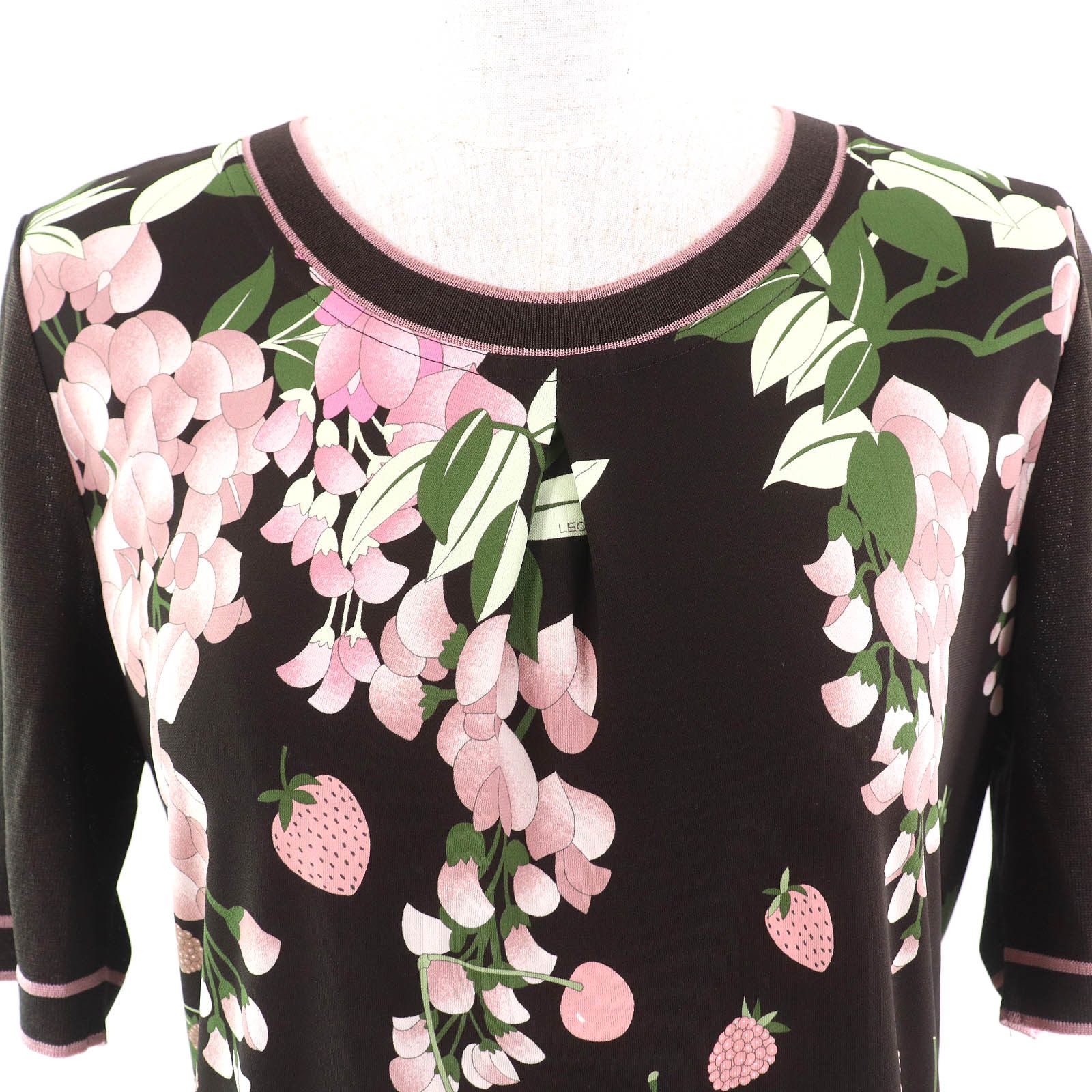Other Other LEONARD SPORT Floral print Knit 2way Top Cotton Tops DUTY FREE for USA Size ONE SIZE - 10 Thumbnail