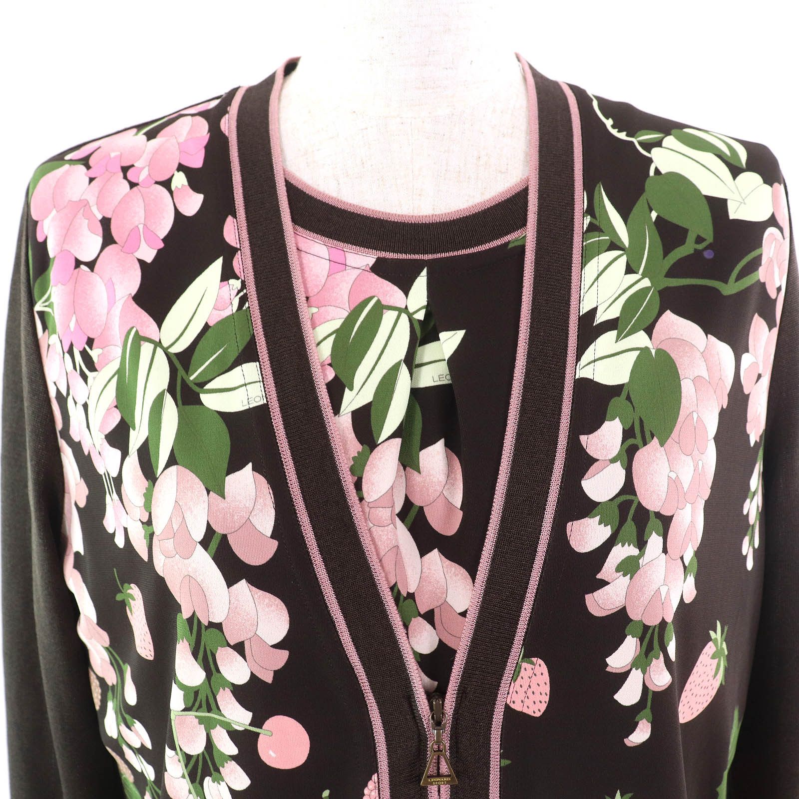 Other Other LEONARD SPORT Floral print Knit 2way Top Cotton Tops DUTY FREE for USA Size ONE SIZE - 5 Thumbnail