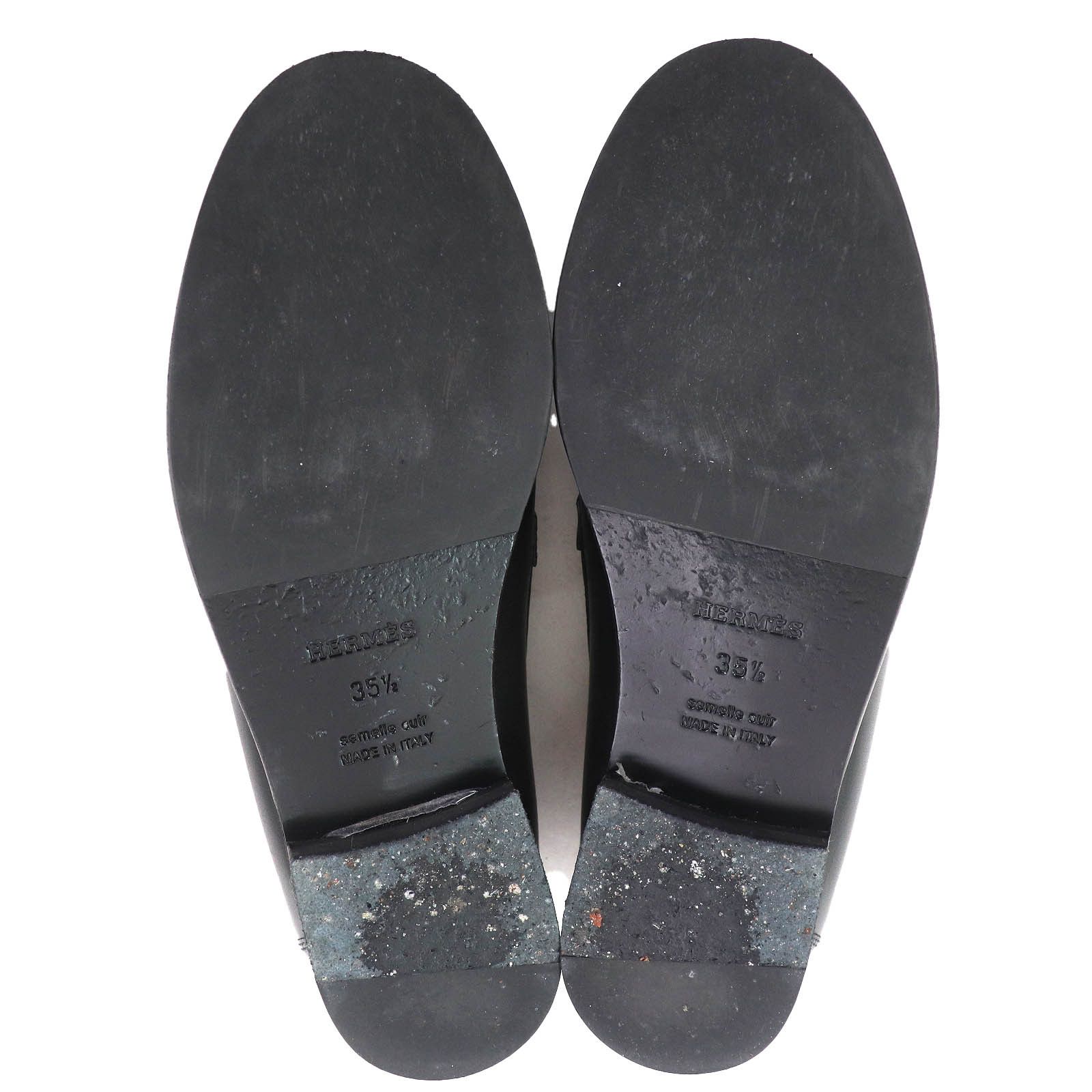 Hermes Hermes Hermes Desting Kelly Buckle Leather Loafers Leather Shoes Size ONE SIZE - 8 Thumbnail