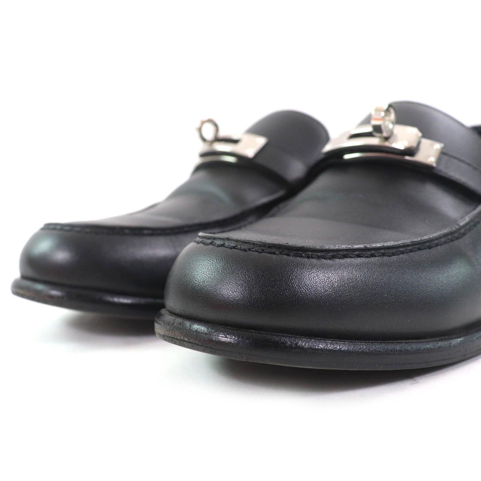 Hermes Hermes Hermes Desting Kelly Buckle Leather Loafers Leather Shoes Size ONE SIZE - 7 Thumbnail