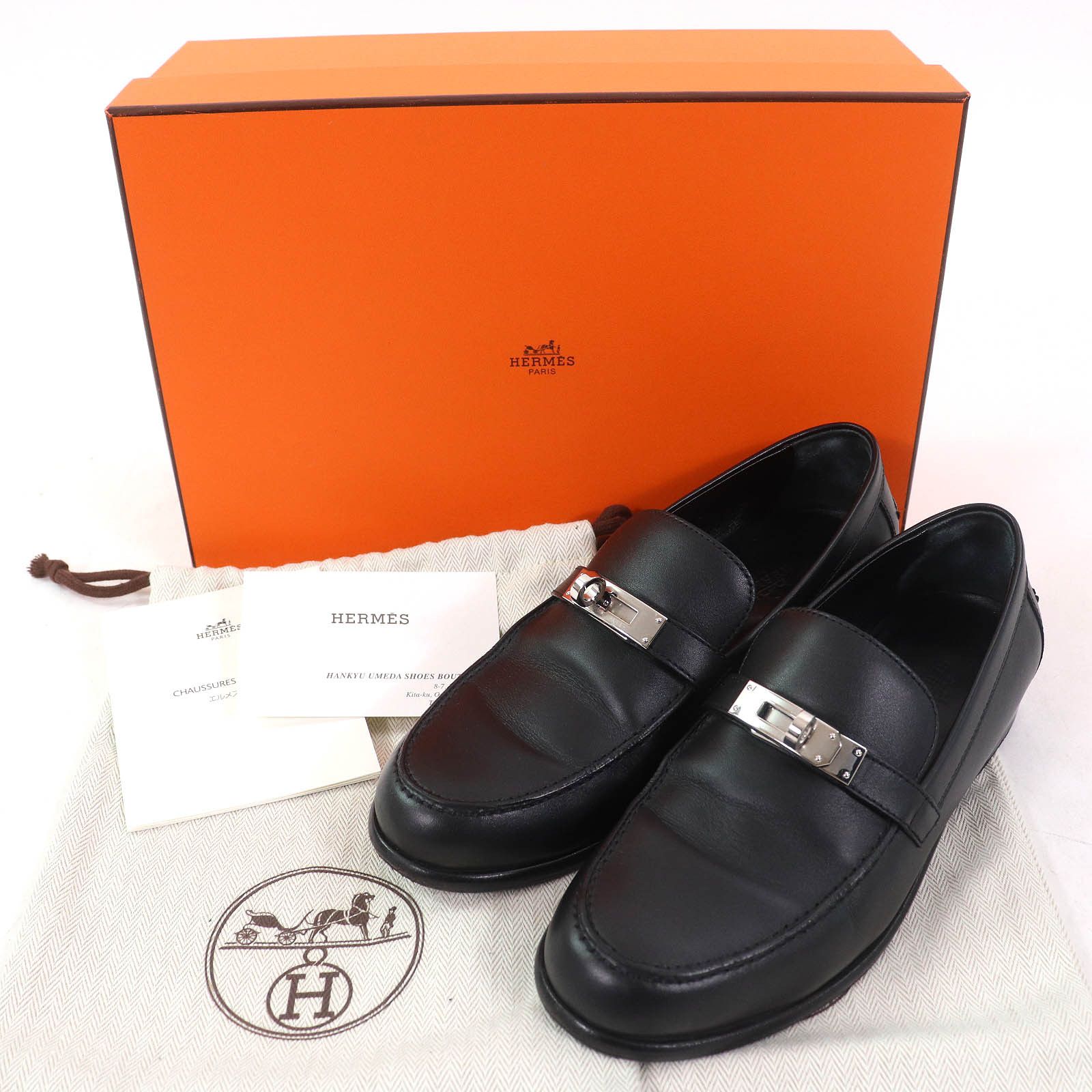 Hermes Hermes Hermes Desting Kelly Buckle Leather Loafers Leather Shoes Size ONE SIZE - 2 Thumbnail