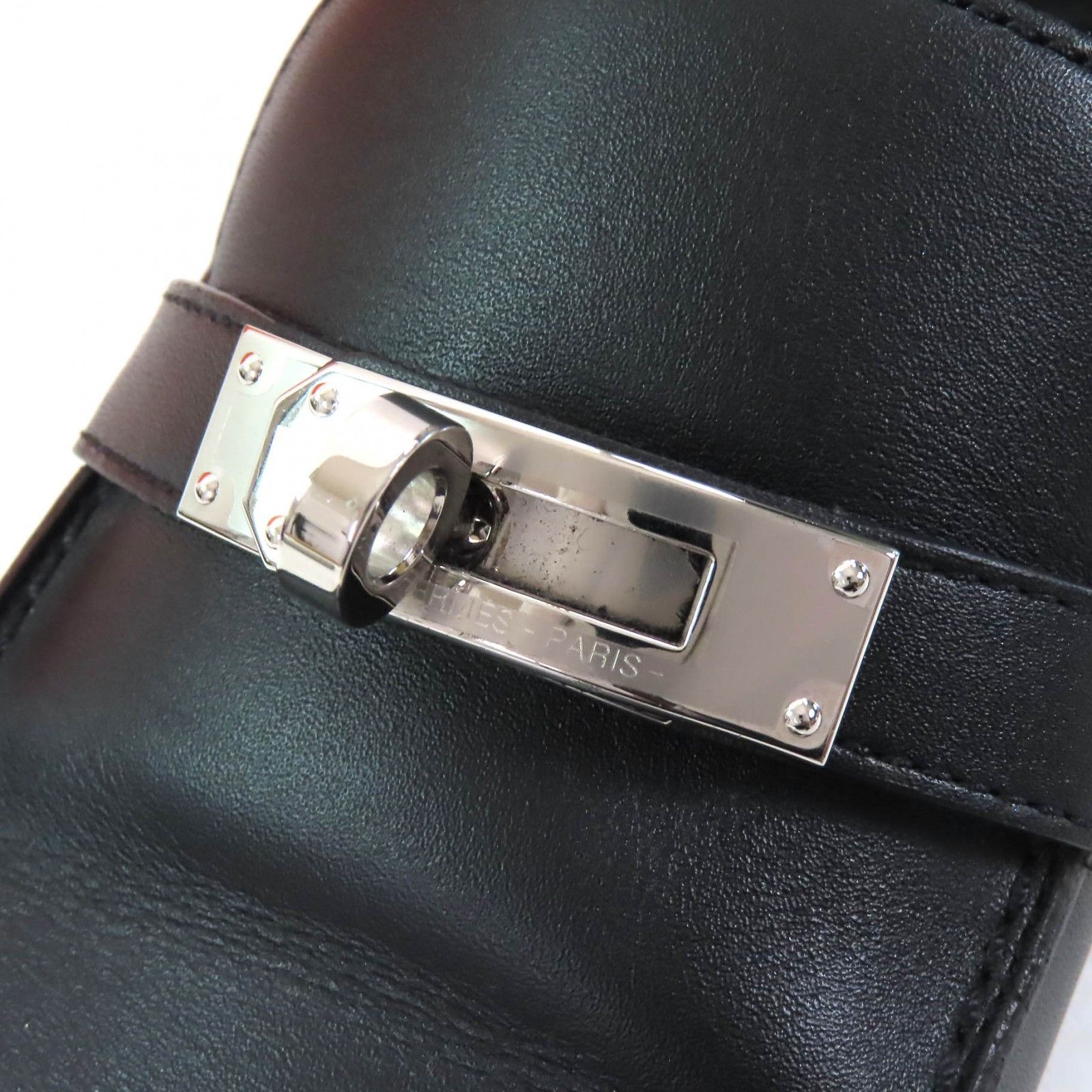 Hermes Hermes Hermes Desting Kelly Buckle Leather Loafers Leather Shoes Size ONE SIZE - 9 Thumbnail