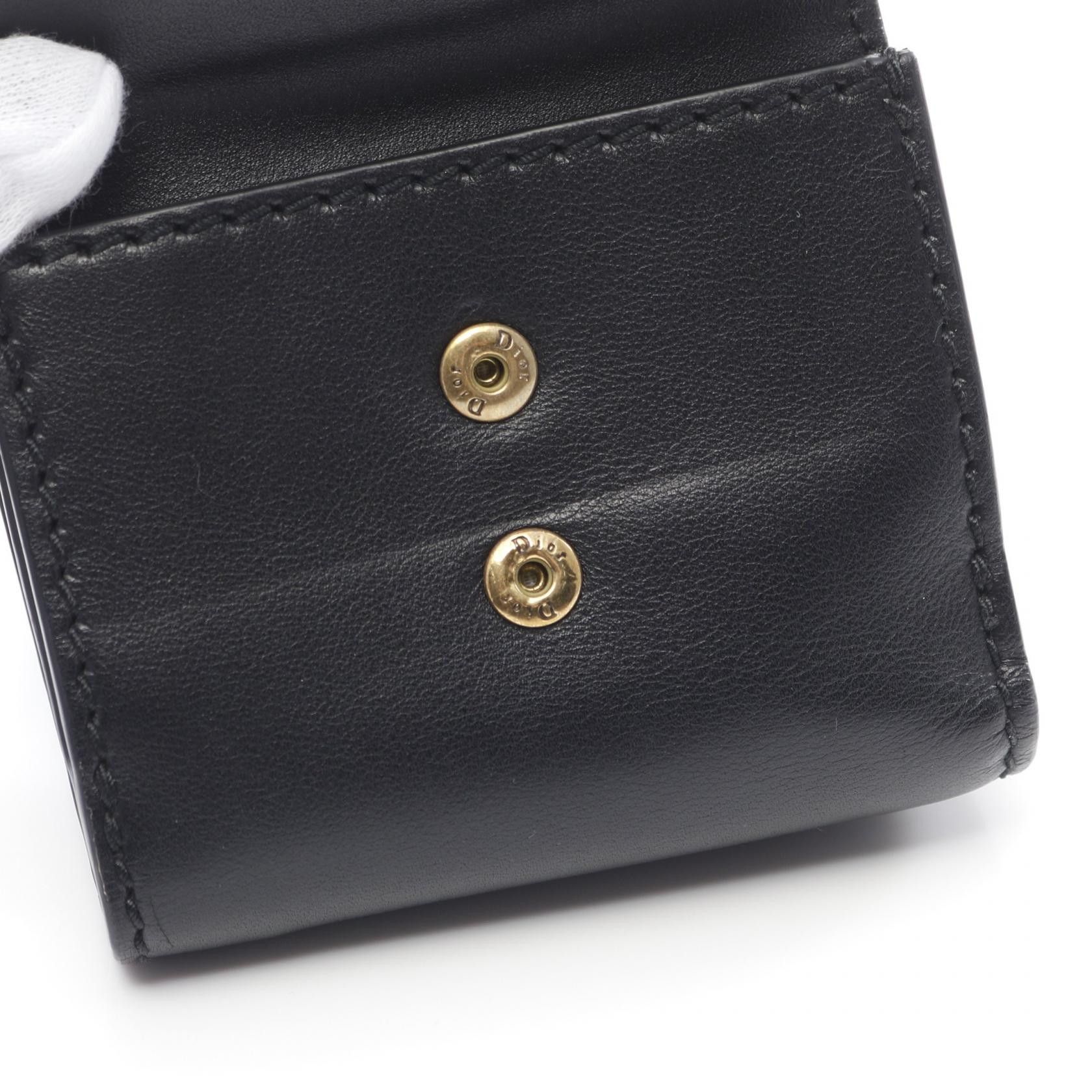 Dior Dior Dior Trifold Wallet Leather Wallet Leather Short Wallet Size ONE SIZE - 8 Thumbnail