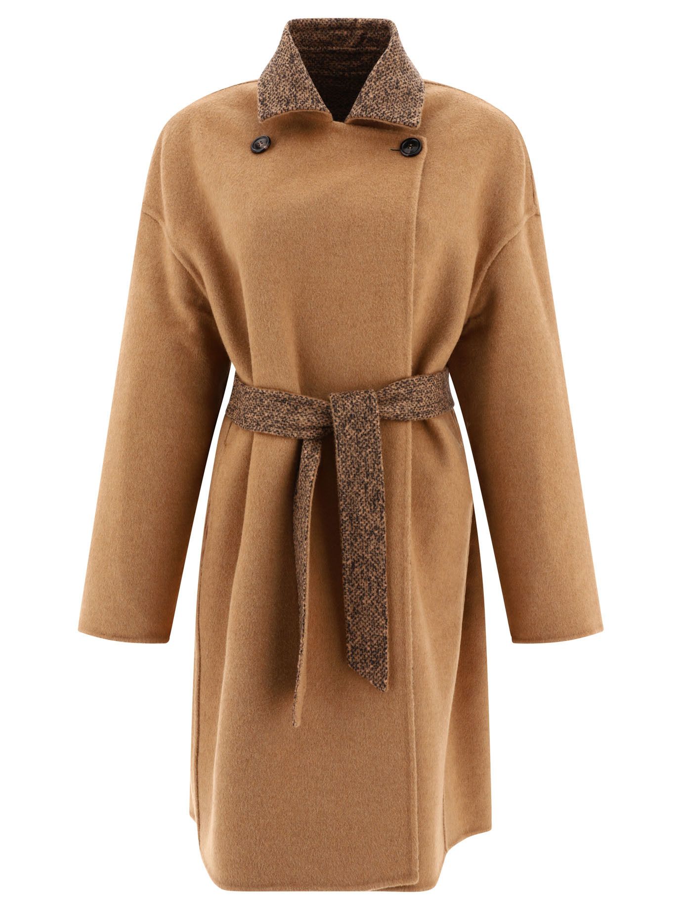 Max Mara Evelin Reversible Camel And Wool Coat Size S / US 4 / IT 40 - 2 Thumbnail