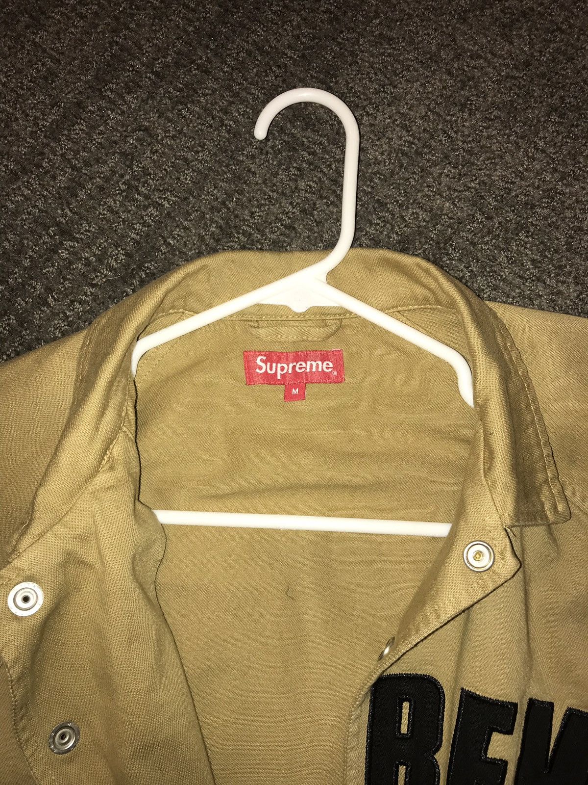 Supreme Snap Front Twill Jacket | Grailed