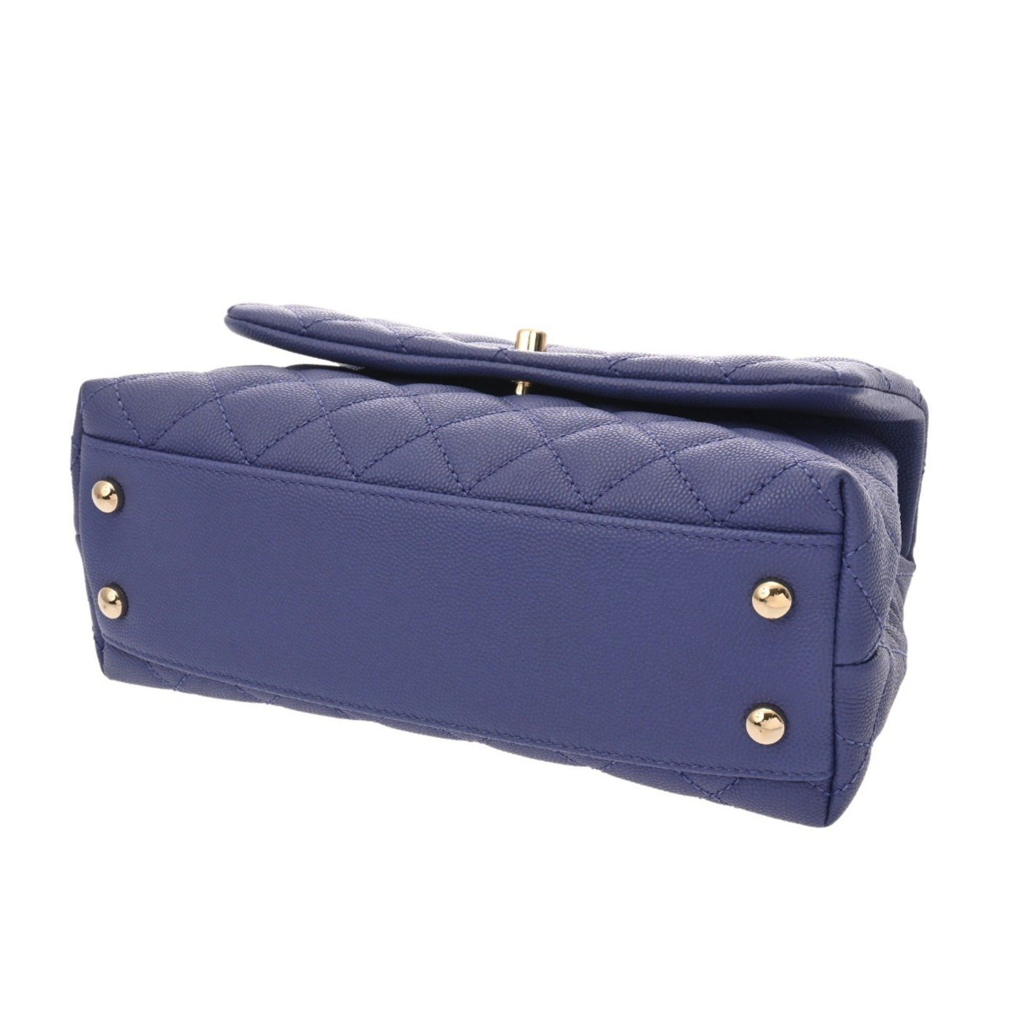 CHANEL Matelasse Top Handle Mini Flap Bag XXS 2-Way Chain Shoulder