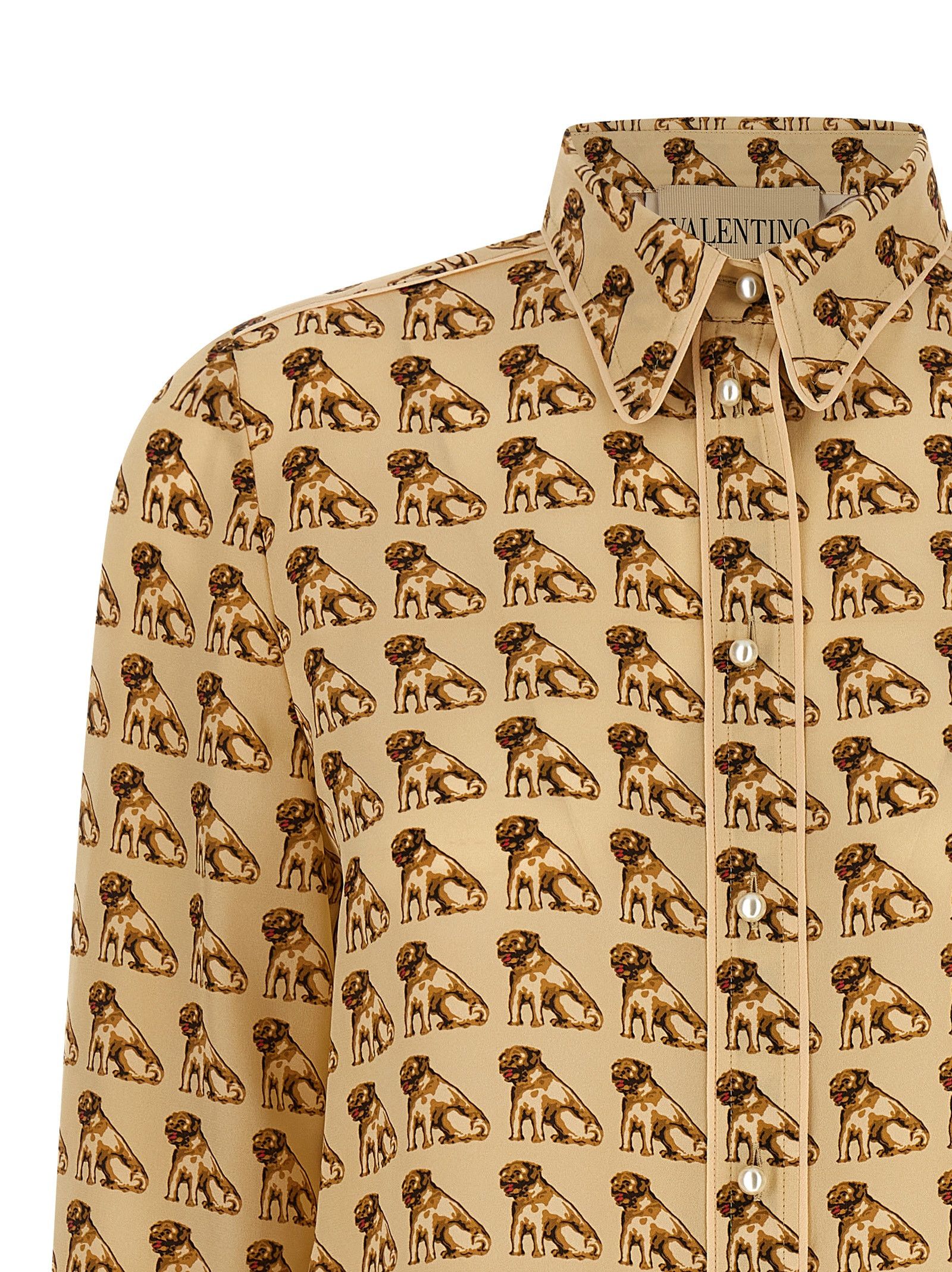 Valentino Valentino Garavani Petit Charles Print Shirt Size S / US 4 / IT 40 - 3 Thumbnail