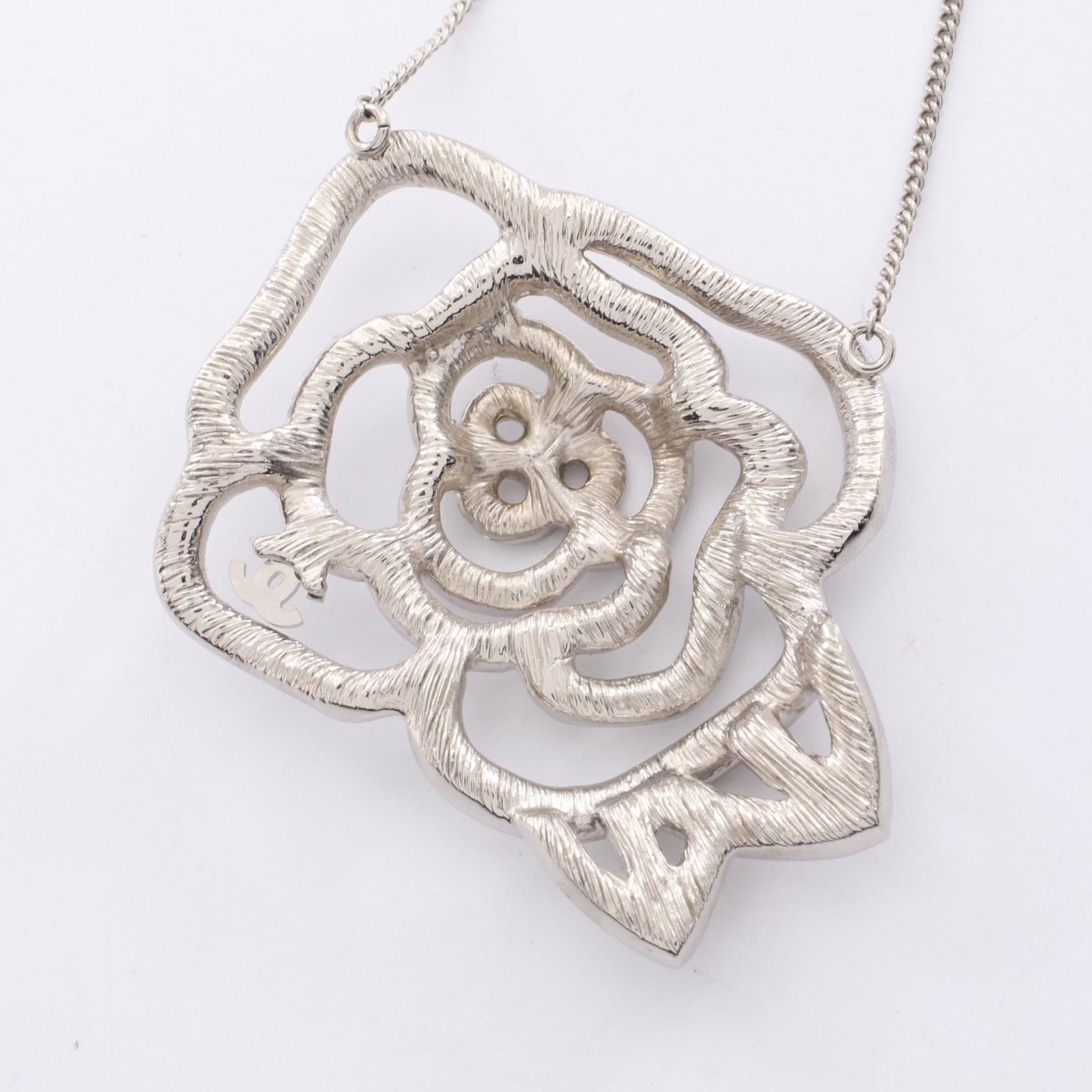 Chanel Chanel Chanel Camellia Coco Mark Necklace Metal Necklace Size ONE SIZE - 2 Thumbnail