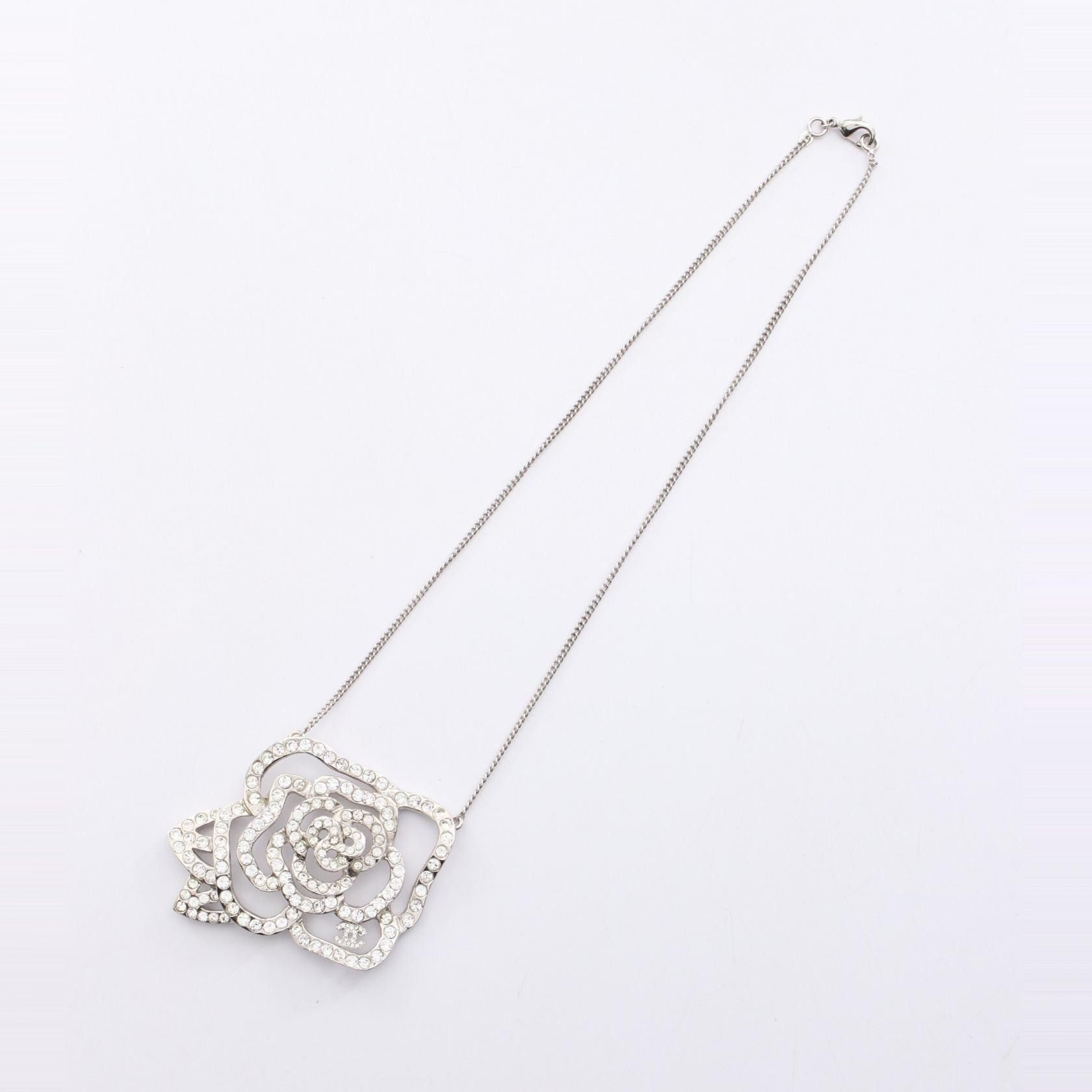 Chanel Chanel Chanel Camellia Coco Mark Necklace Metal Necklace Size ONE SIZE - 3 Thumbnail