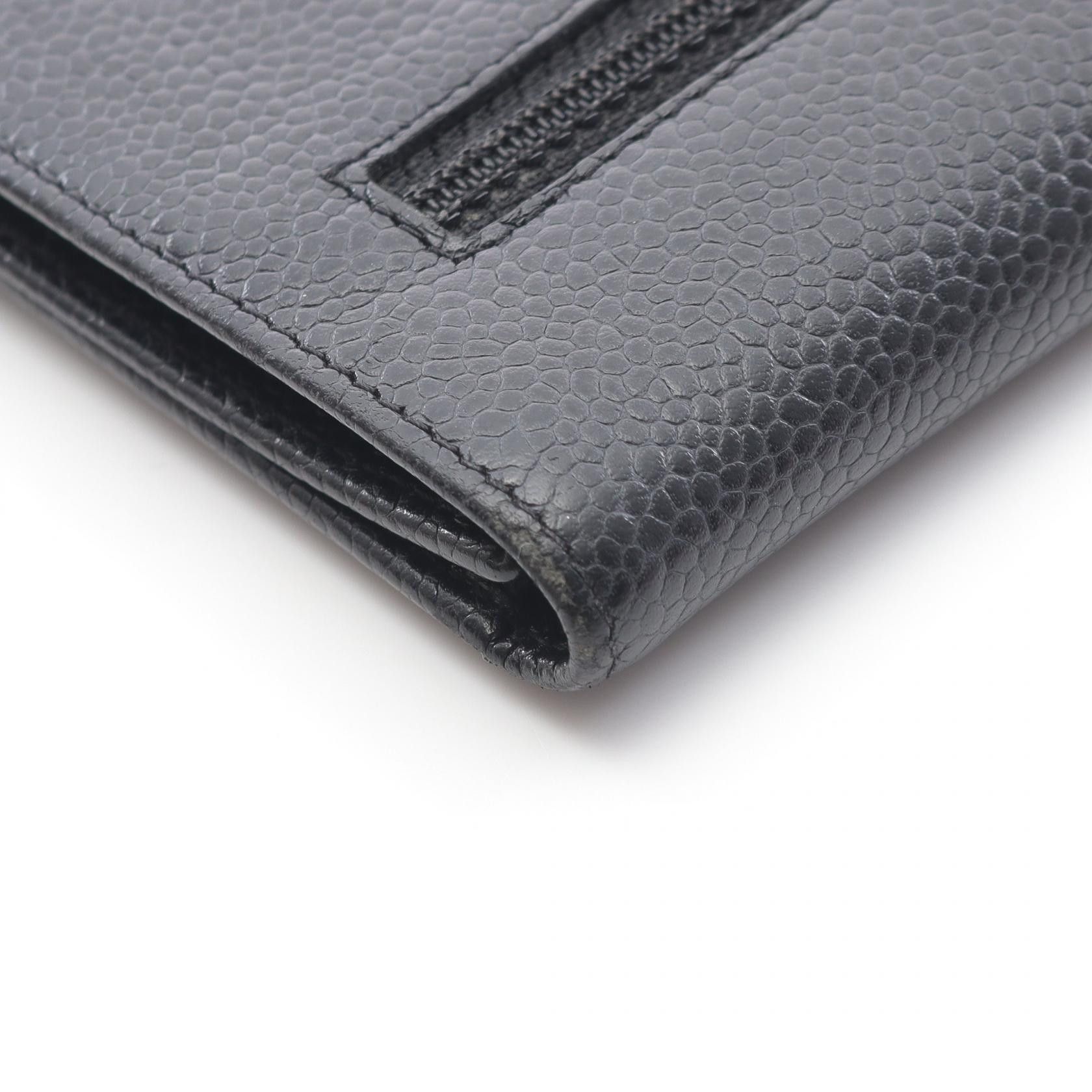 Chanel Chanel Chanel Coco Mark Grained Calfskin Wallet Leather Short Wallet Size ONE SIZE - 7 Thumbnail