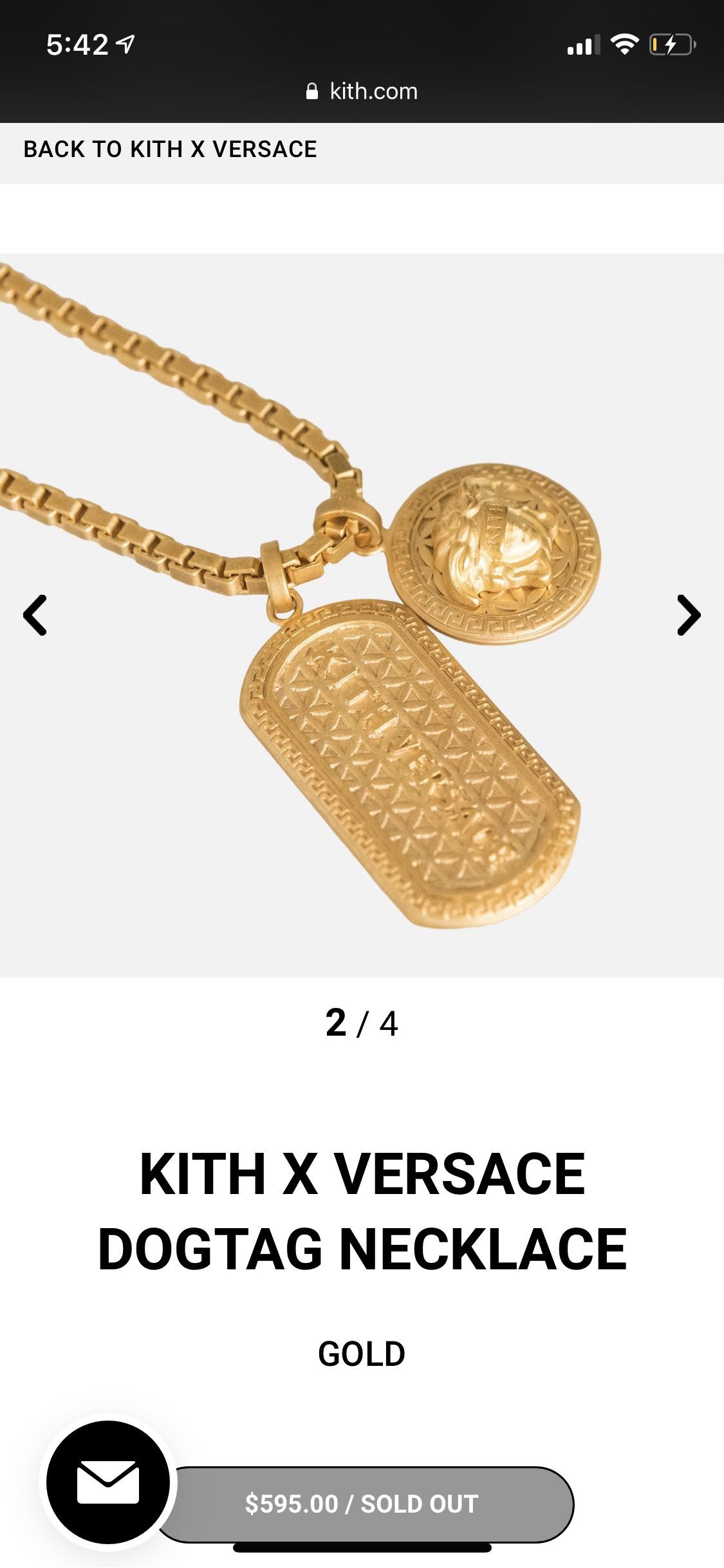 Kith versace chain best sale