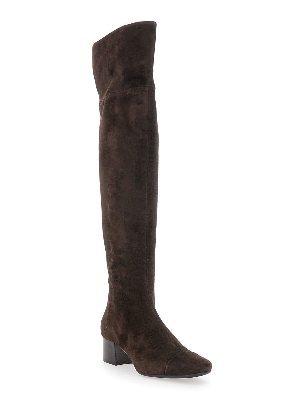 Carel Paris 'Brigitte' Brown Ankle Boots with Side Zip Closure in Suede Woman Size US 6 / IT 36 - 2 Thumbnail