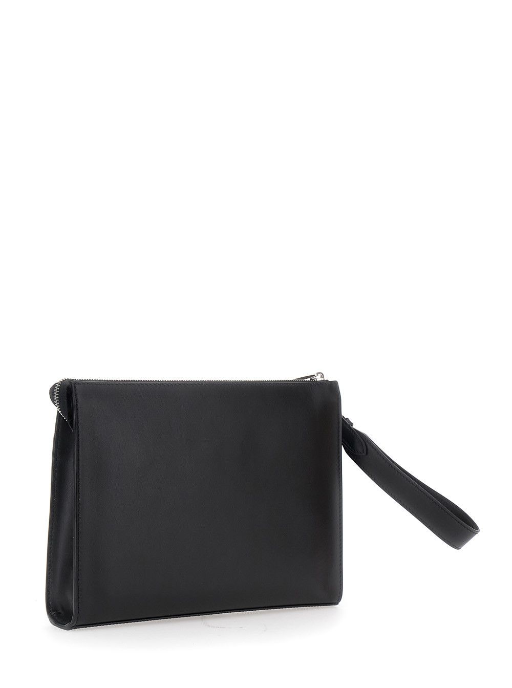 Fendi Black Cltuch with FF Motif and FF Logo Plaque in Leather Man Size ONE SIZE - 3 Thumbnail
