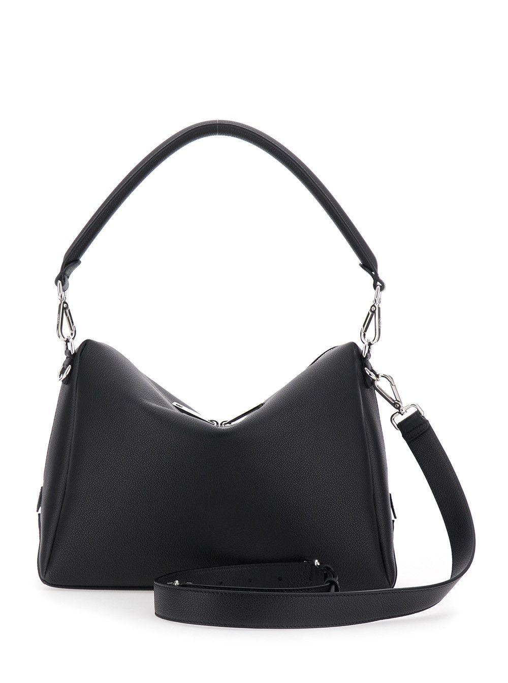 Fendi 'Lui Large' Black Shoulder Bag with Removable Strap in Leather Man Size ONE SIZE - 4 Thumbnail