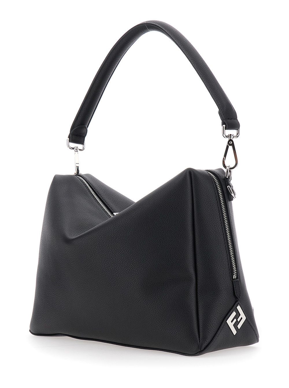 Fendi 'Lui Large' Black Shoulder Bag with Removable Strap in Leather Man Size ONE SIZE - 2 Thumbnail