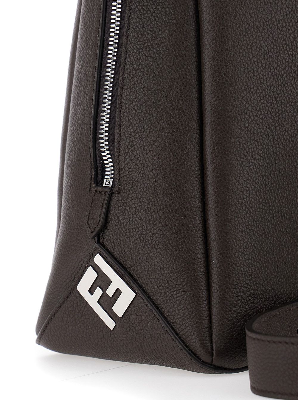 Fendi 'Lui Large' Brown Shoulder Bag with Removable Strap in Leather Man Size ONE SIZE - 5 Thumbnail