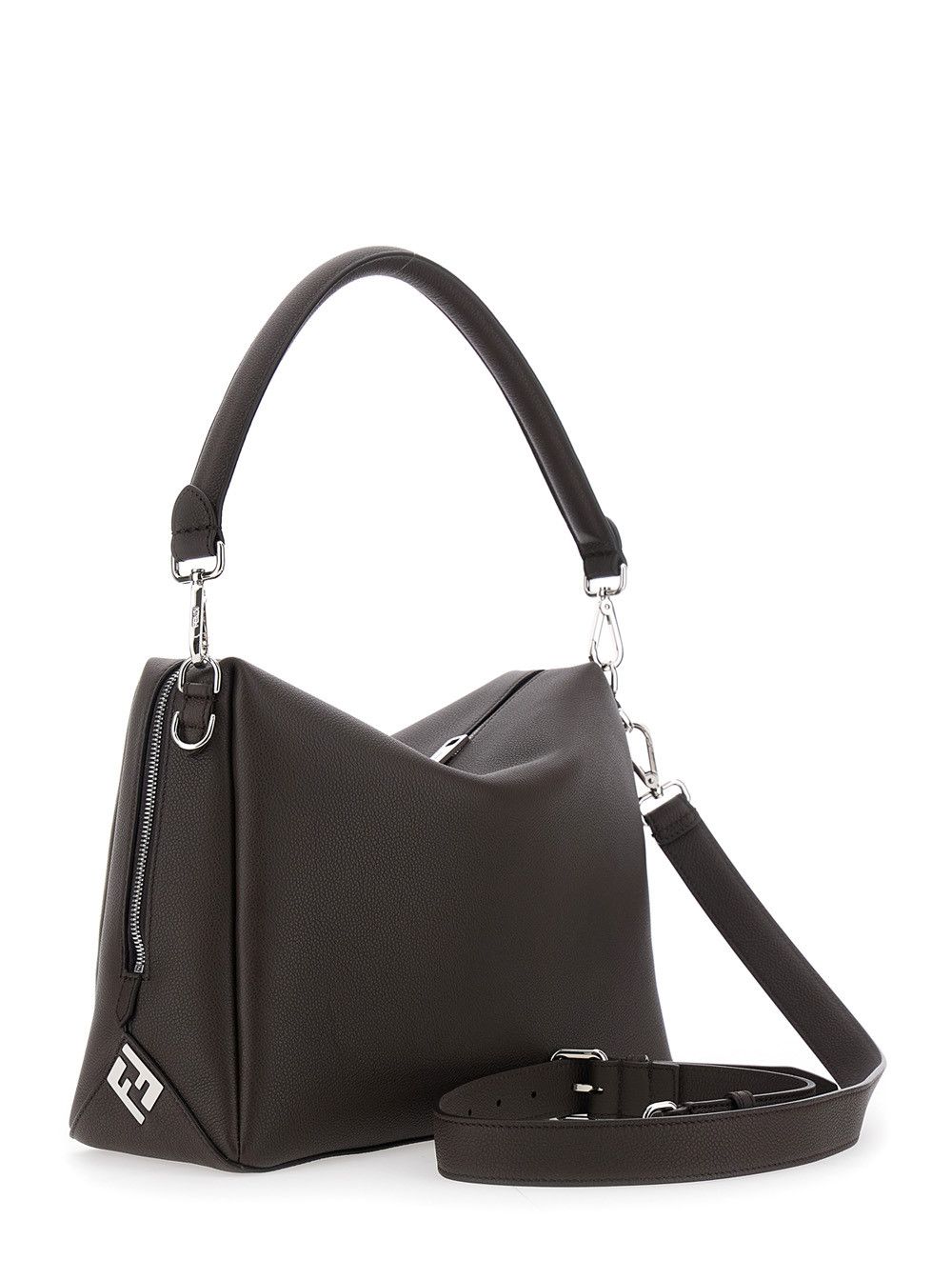 Fendi 'Lui Large' Brown Shoulder Bag with Removable Strap in Leather Man Size ONE SIZE - 3 Thumbnail