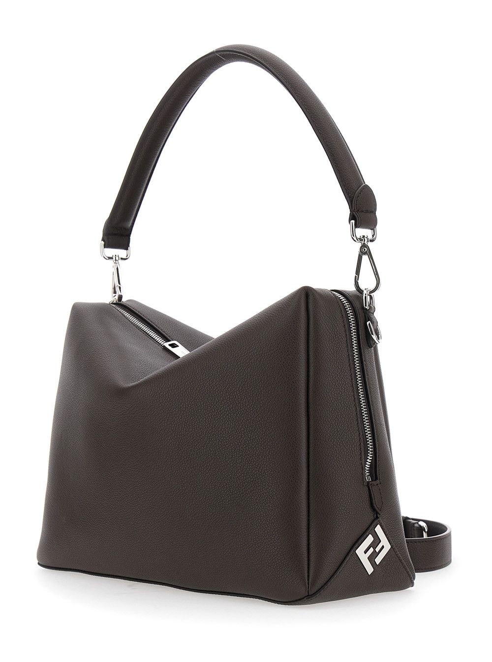 Fendi 'Lui Large' Brown Shoulder Bag with Removable Strap in Leather Man Size ONE SIZE - 2 Thumbnail