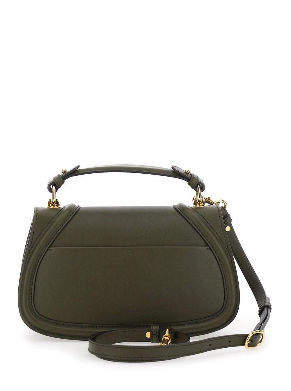 Gucci 'Blondie' Green Handbag with GG Logo Plaque on the Front in Leather Woman Size ONE SIZE - 4 Thumbnail