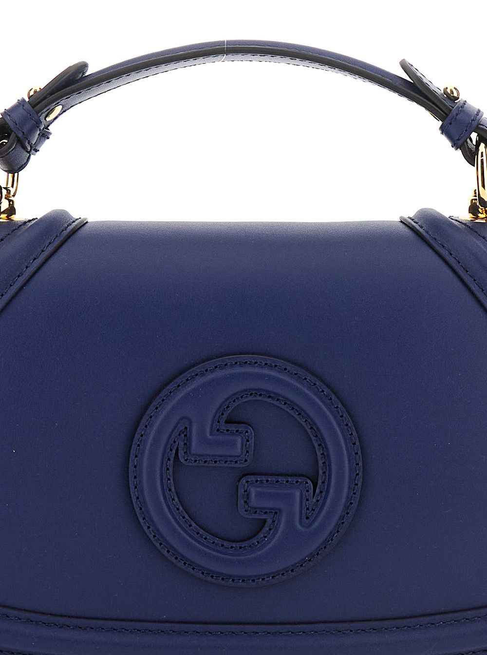 Gucci 'Blondie' Blue Handbag with GG Logo Plaque on the Front in Leather Woman Size ONE SIZE - 5 Thumbnail