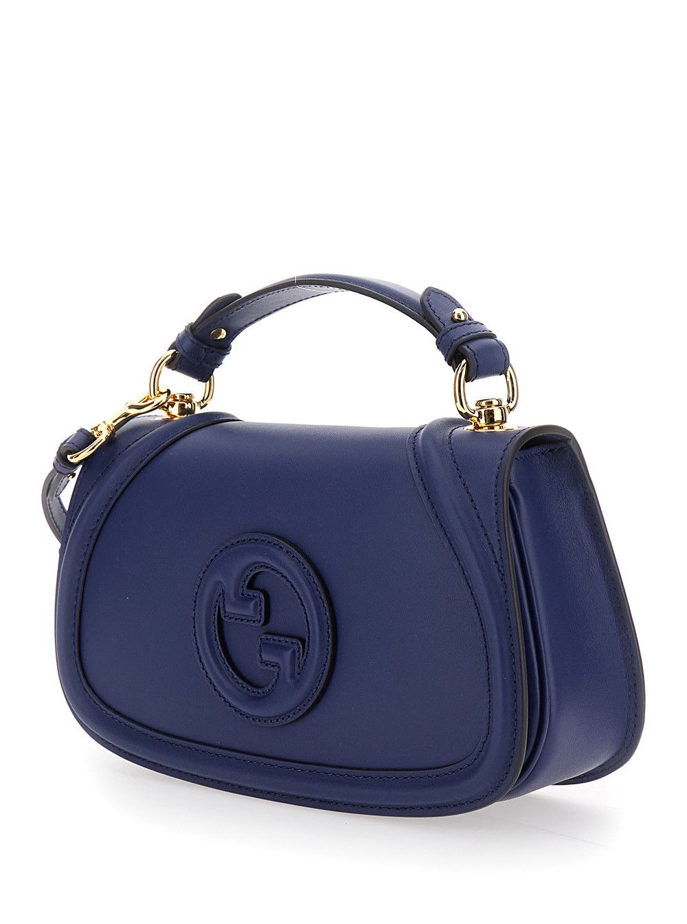 Gucci 'Blondie' Blue Handbag with GG Logo Plaque on the Front in Leather Woman Size ONE SIZE - 2 Thumbnail