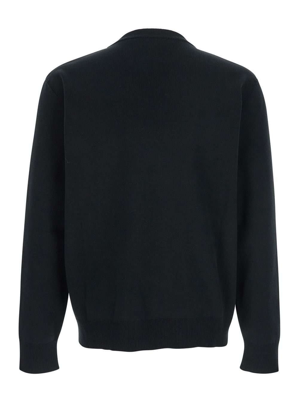 Gucci Black Sweater with Logo Lettering on the Front in Wool Man Size US XL / EU 56 / 4 - 2 Thumbnail