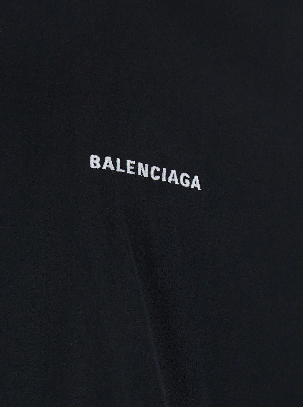 Balenciaga Black High Neck Sweatshirt with Logo Lettering on Front and Rear in Tech Fabric Man Size US XS / EU 42 / 0 - 3 Thumbnail