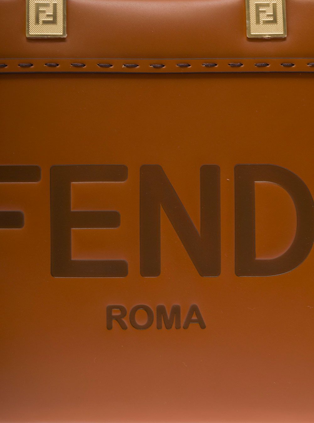 Fendi Tote bag 'Sunshine Piccola' with Embossed Logo and Brown Leather Tortoiseshell Effect Handle Size ONE SIZE - 5 Thumbnail