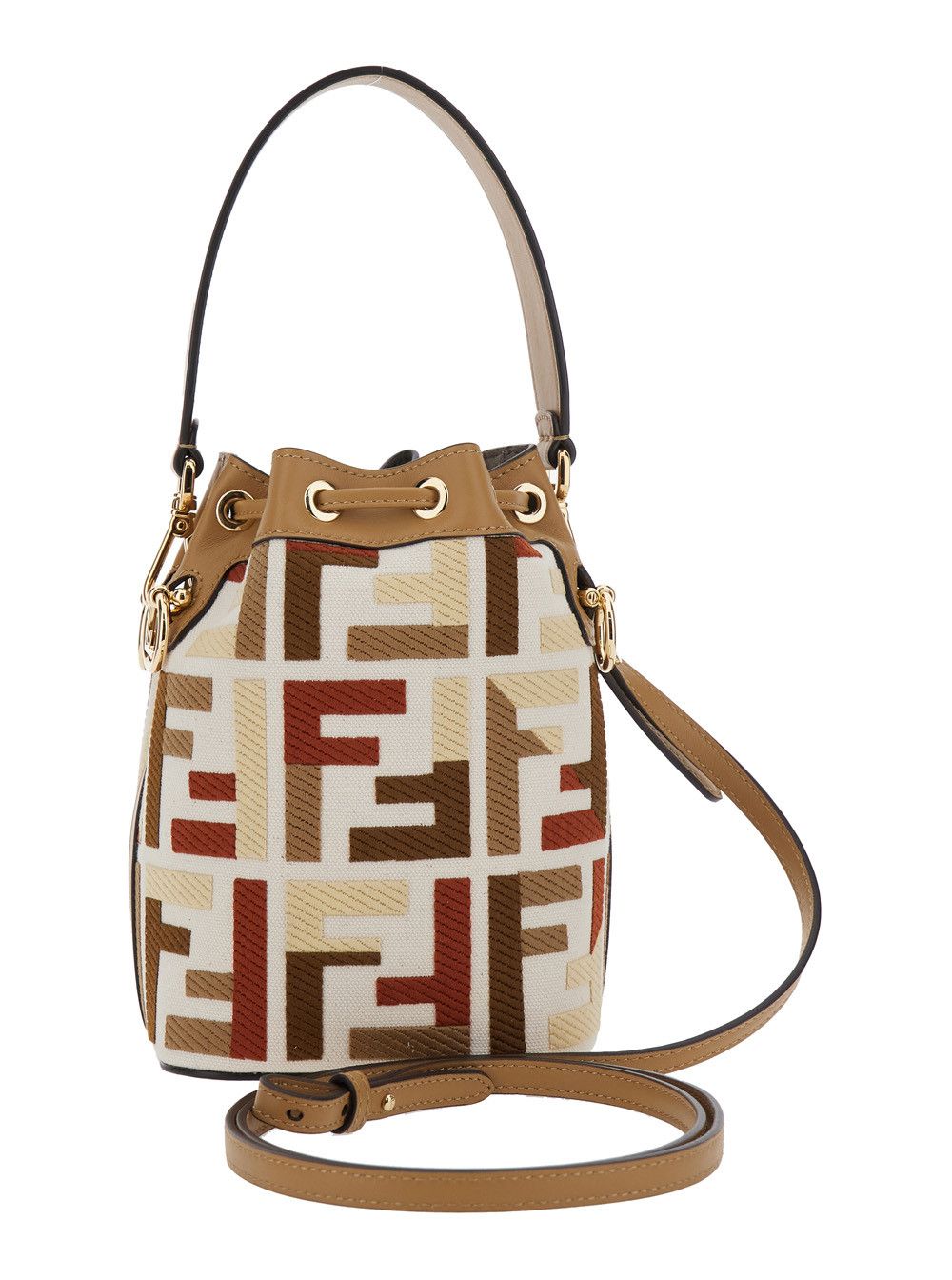Fendi 'Mon Tresor' Multicolor Minibag with Drawstring in FF Fabric Woman Size ONE SIZE - 4 Thumbnail