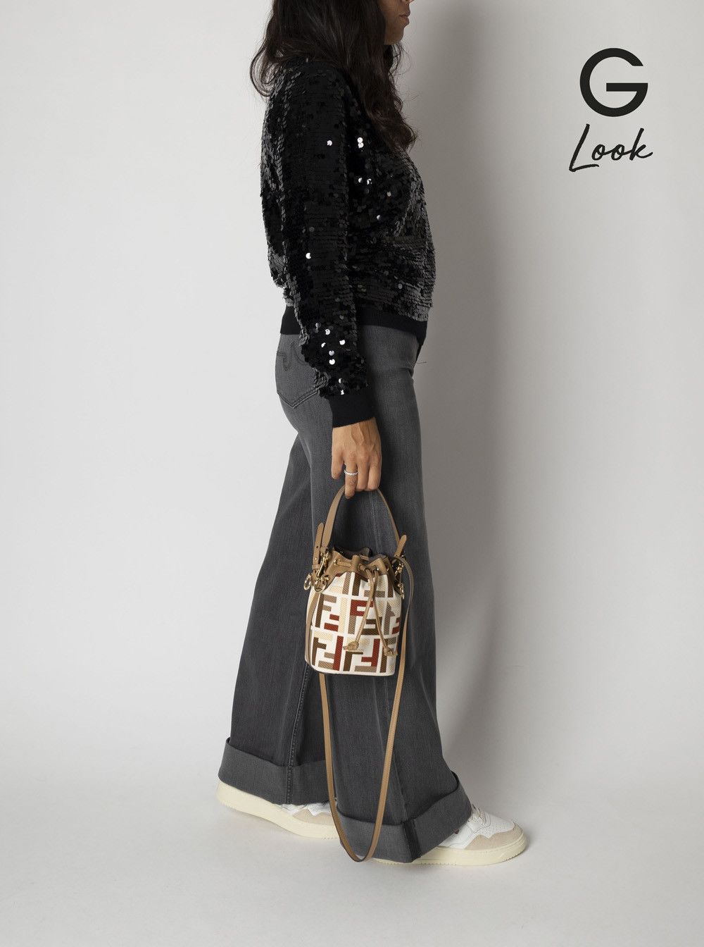 Fendi 'Mon Tresor' Multicolor Minibag with Drawstring in FF Fabric Woman Size ONE SIZE - 7 Thumbnail