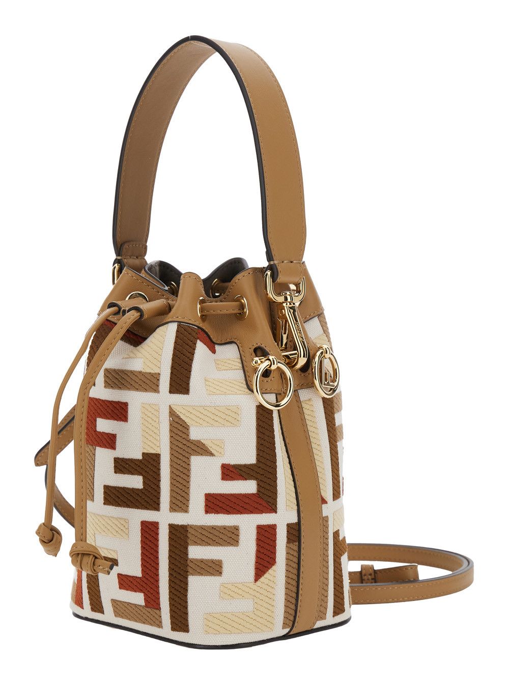 Fendi 'Mon Tresor' Multicolor Minibag with Drawstring in FF Fabric Woman Size ONE SIZE - 2 Thumbnail