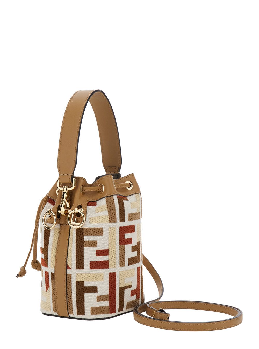 Fendi 'Mon Tresor' Multicolor Minibag with Drawstring in FF Fabric Woman Size ONE SIZE - 3 Thumbnail
