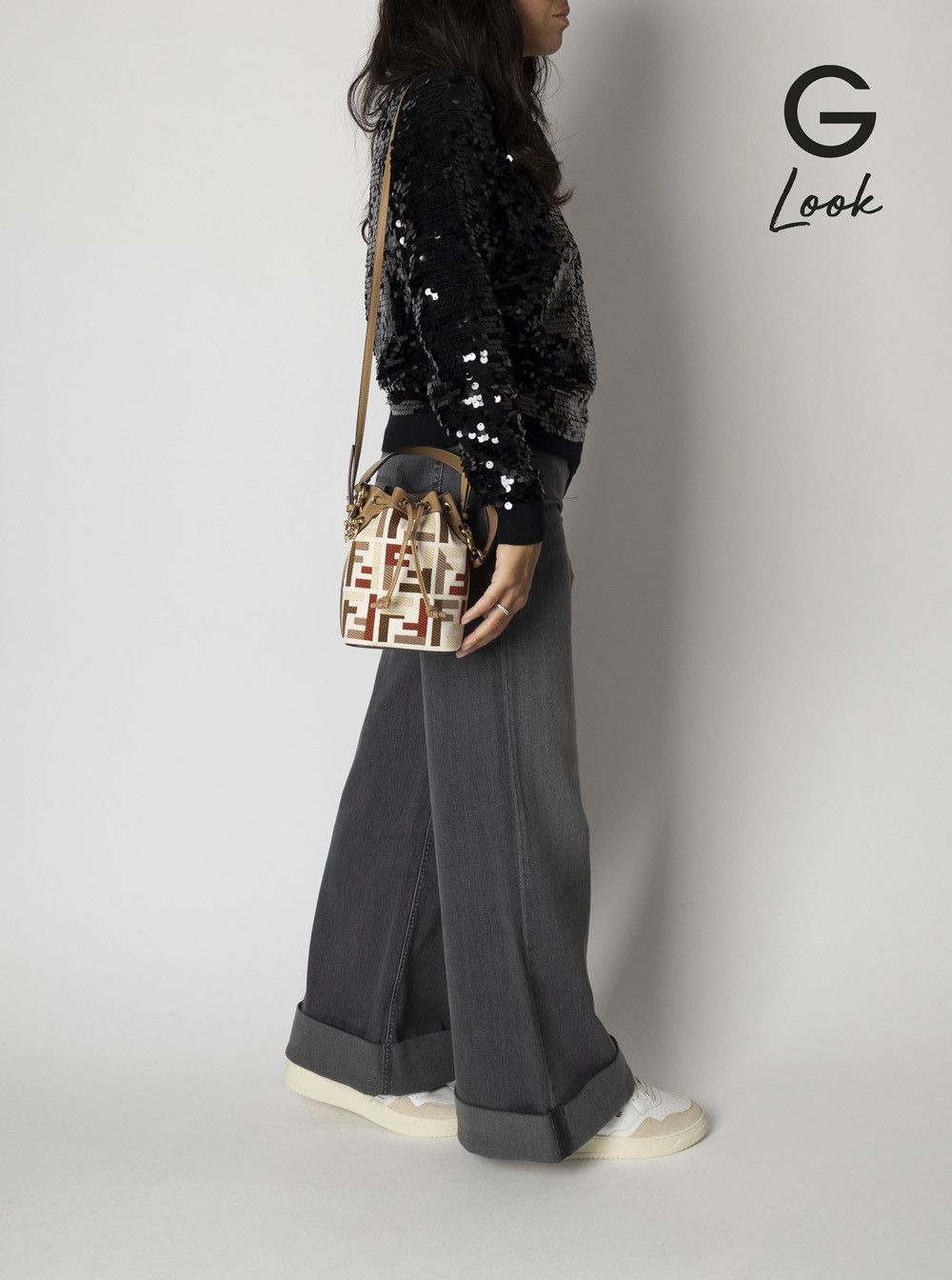 Fendi 'Mon Tresor' Multicolor Minibag with Drawstring in FF Fabric Woman Size ONE SIZE - 6 Thumbnail